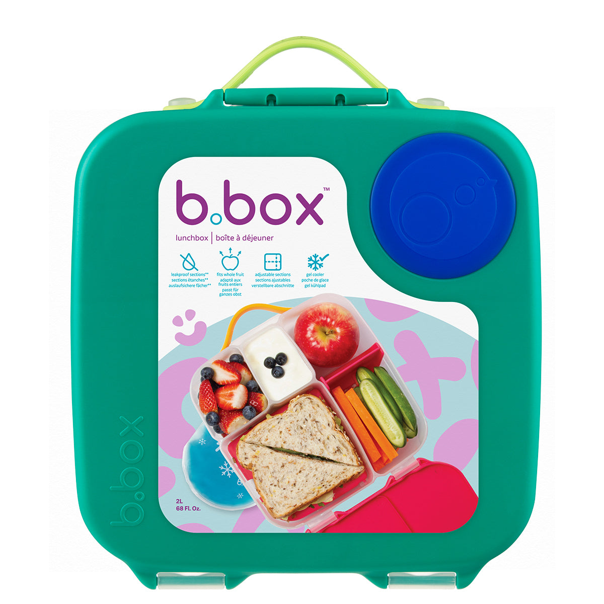b.box Lunchbox 2lt Electric Jungle