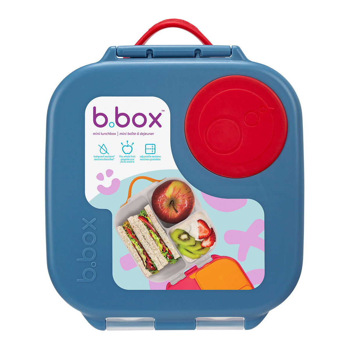 b.box Mini Lunchbox Blue Blaze