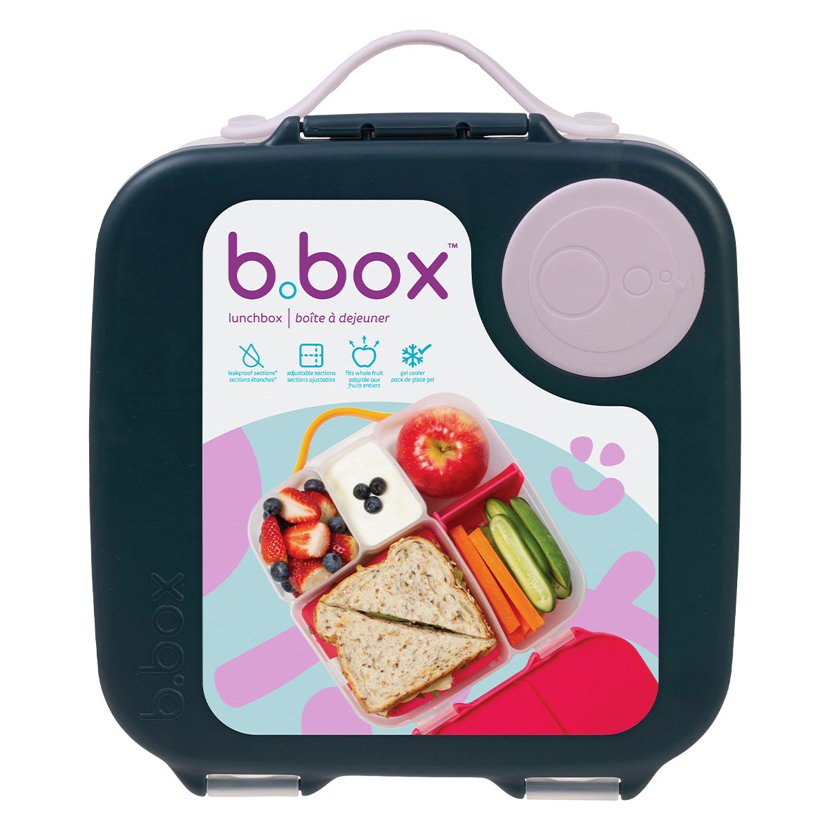 b.box Lunchbox 2lt Indigo Rose