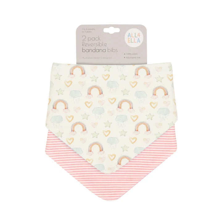 All4ella Bandana Bibs 2pk