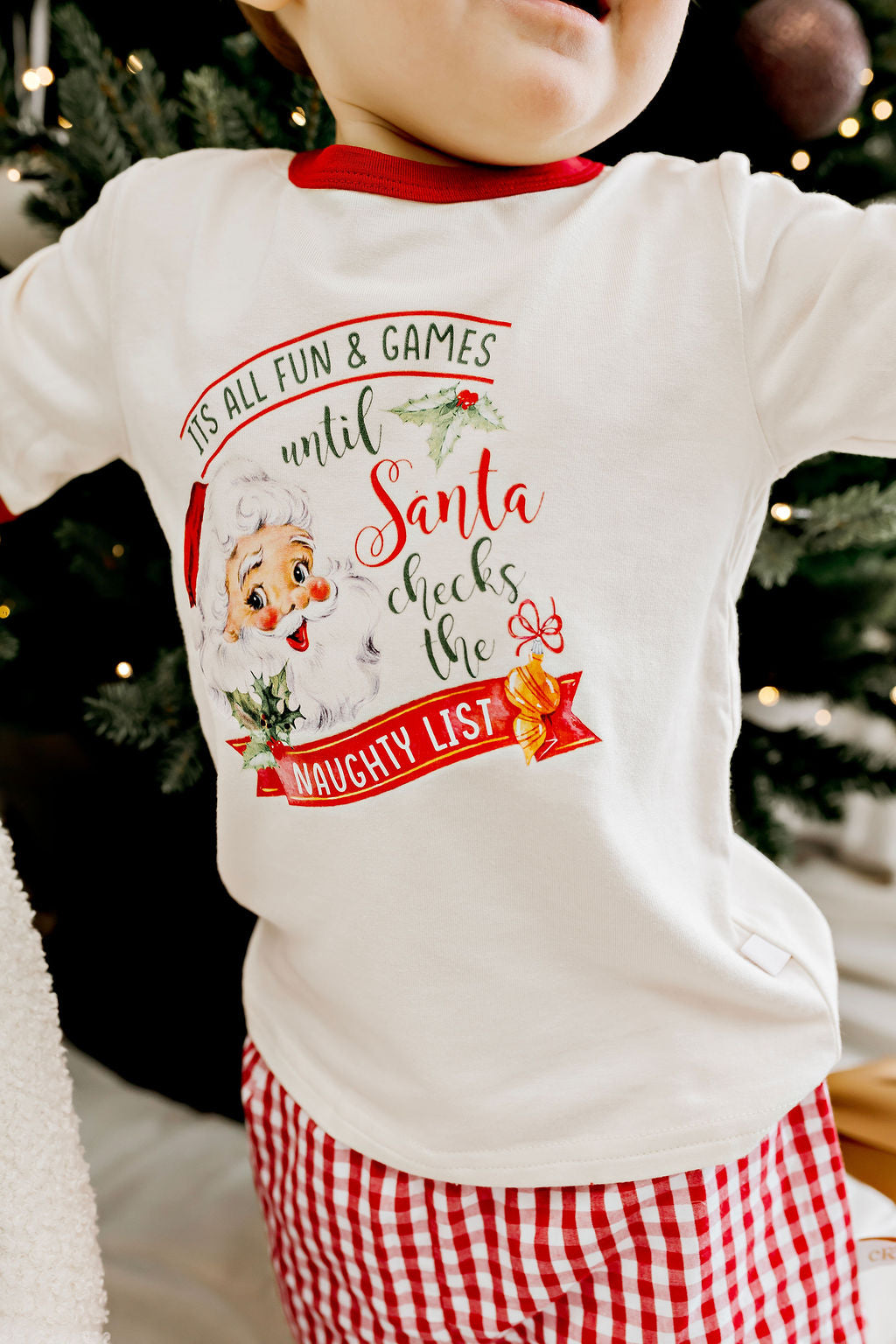 Confetti Kidz Santa's Naughty List Bamboo Tee
