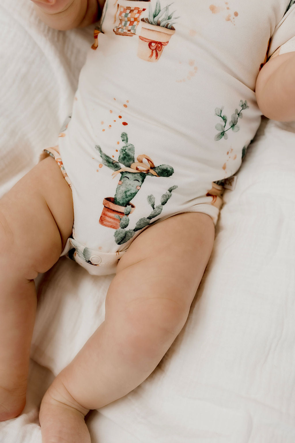 Confetti Kidz Bamboo Bamboo Bodysuit - Happy Cactus