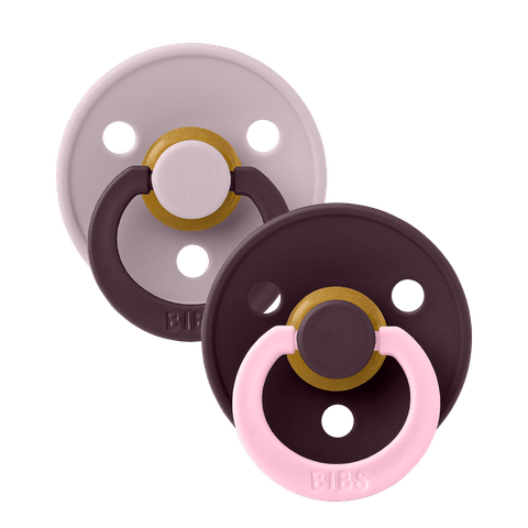 Bibs Dummies Size 2 Colour Collection Round - Twin Pack