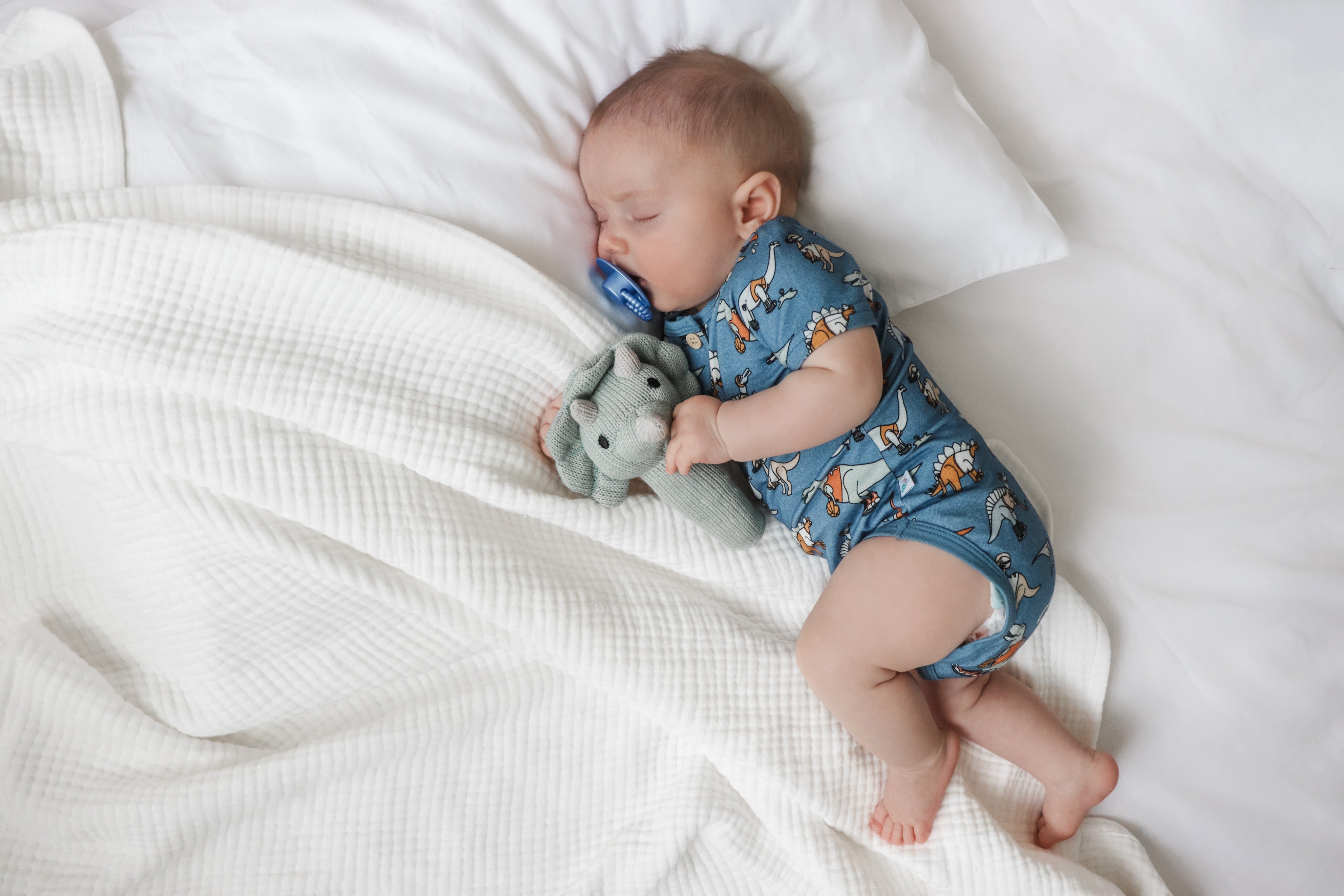 Confetti Kidz Sleeveless Romper - Sporty Dino