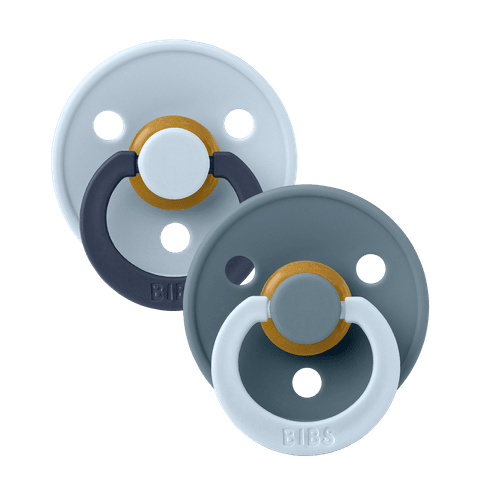 Bibs Dummies Size 2 Colour Collection Round - Twin Pack