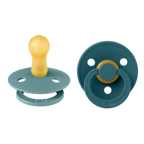 Bibs Dummies Size 1 Colour Collection Round - Twin Pack