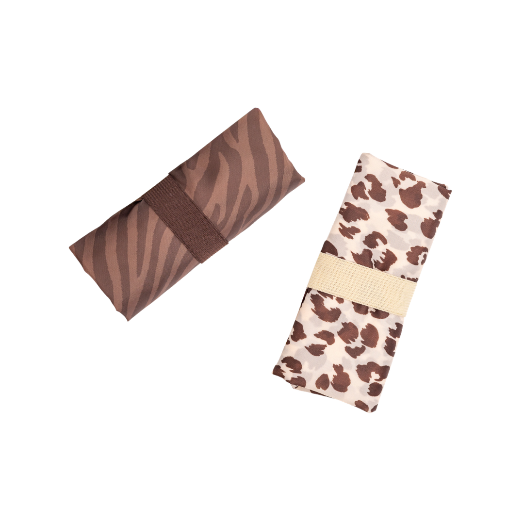 MontiiCo Shopper Bag 2 Pack Zebra