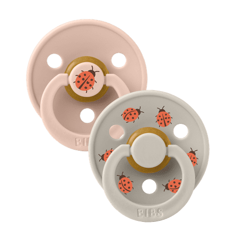 Bibs Dummies Studio Colour Ladybug Series - Round Size 3