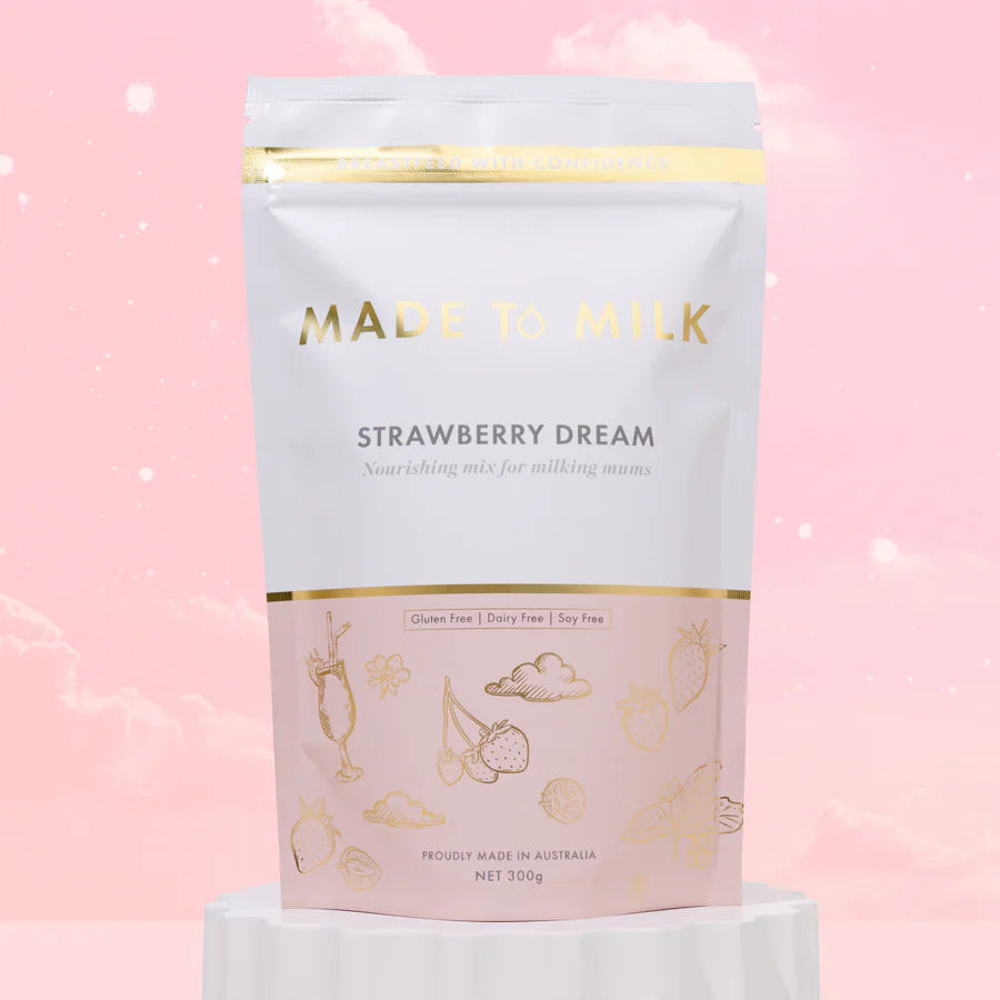 Made to Milk Strawberry Dream Lactation Drink GF Df SF