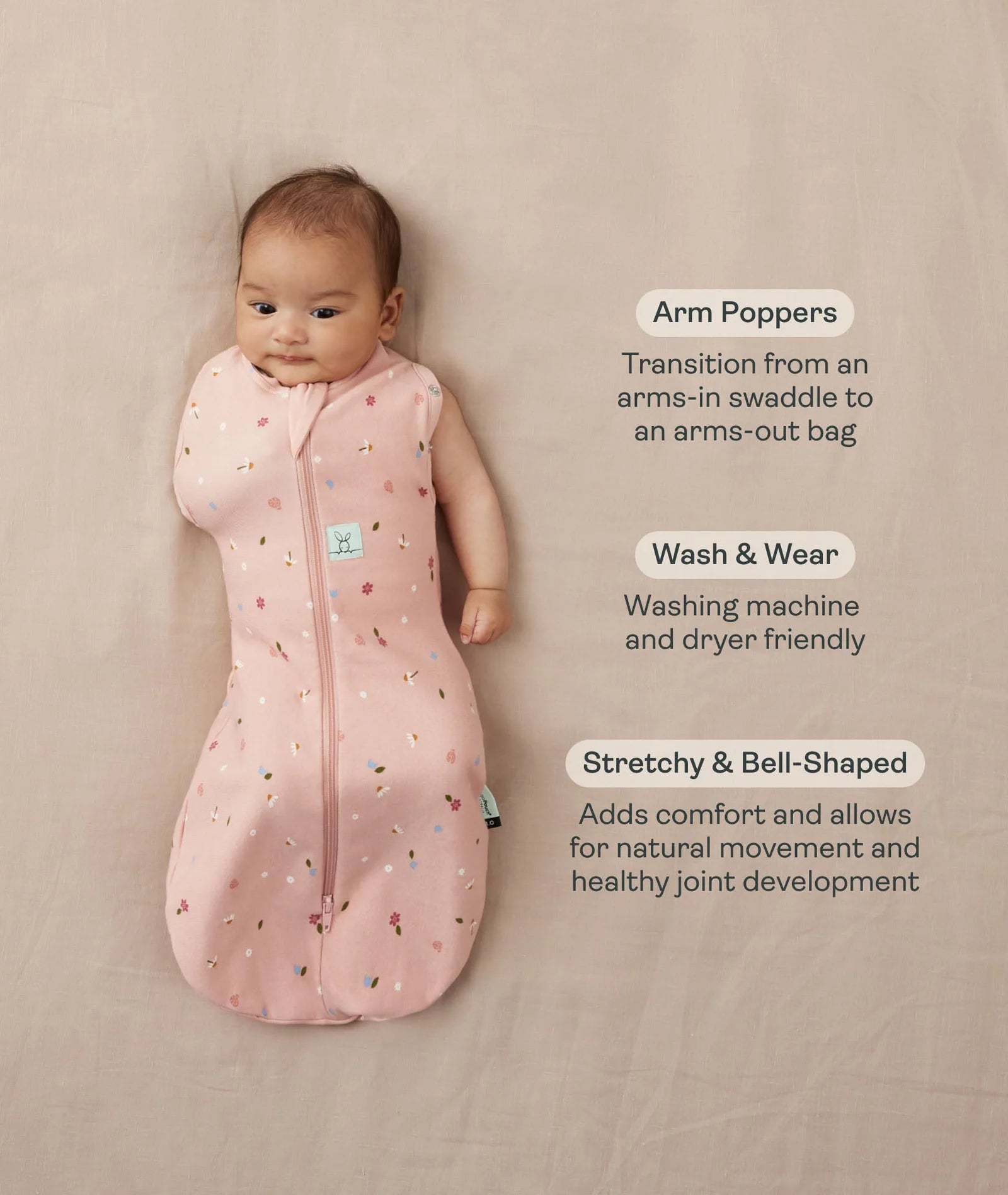 ergoPouch Cocoon Swaddle 2.5 tog Ink