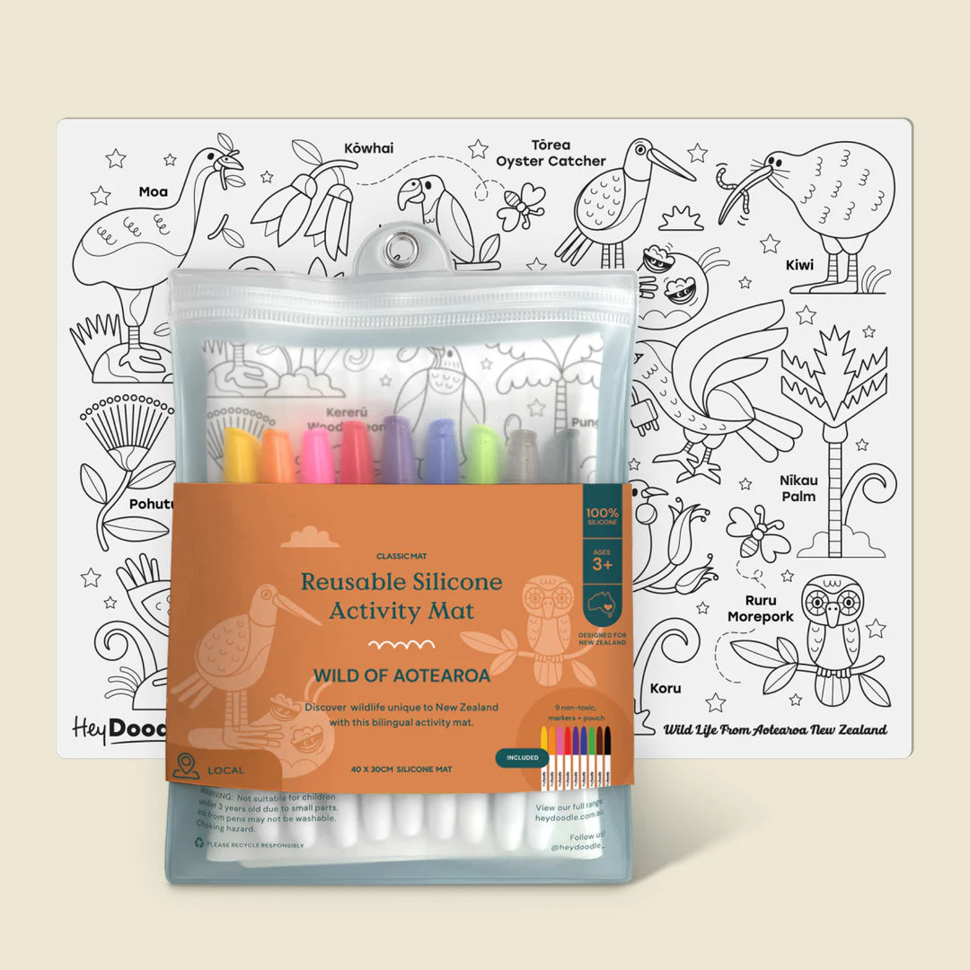Hey Doodle Wild of Aotearoa Classic Colouring & Doodle Mat