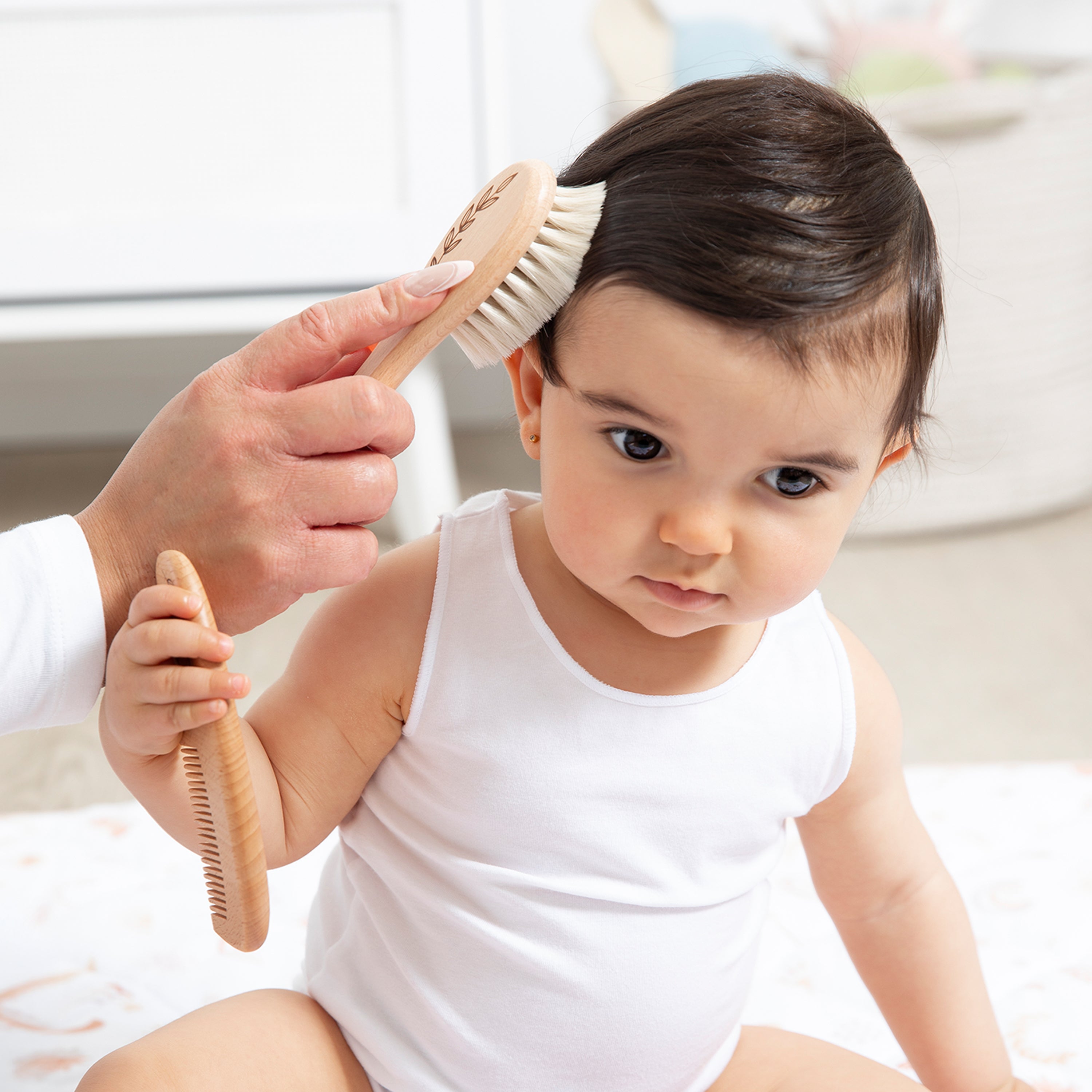 Living Textiles 3pc Baby Brush Set
