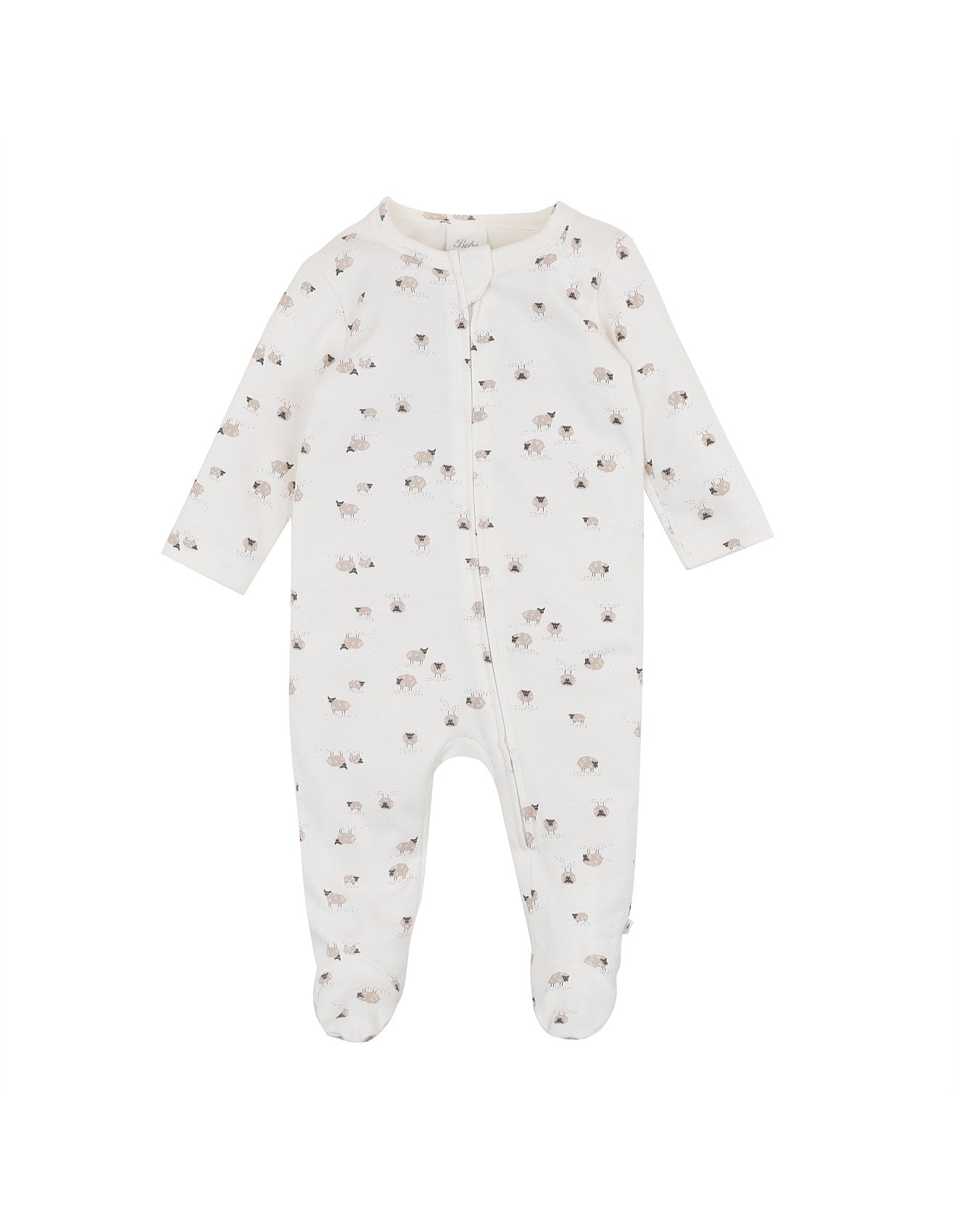 Bebe Sheep Organic Long Sleeve Zipsuit