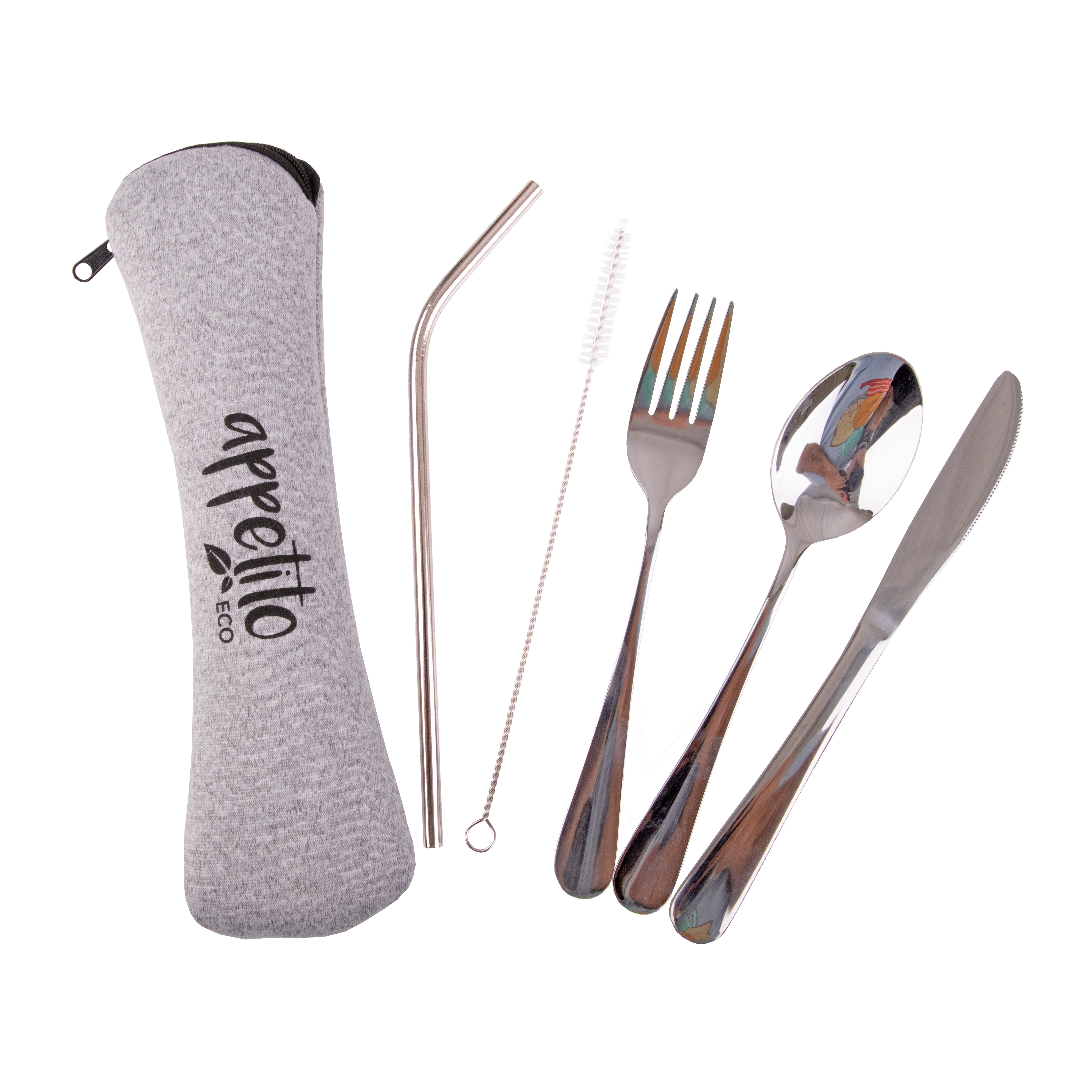 Appetito 5 PCE Stainless Steel Traveller's Cutlery Set