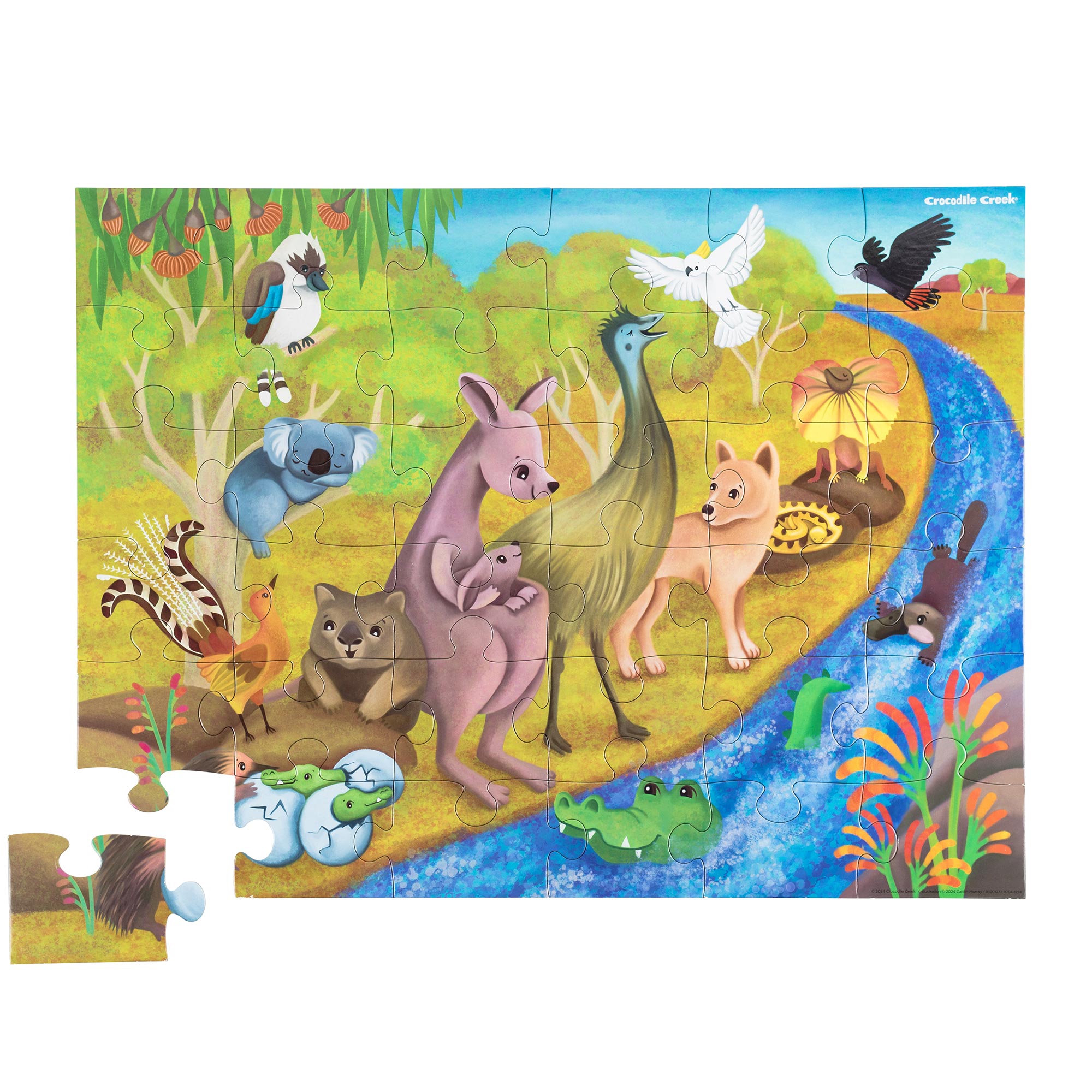 Crocodile Creek Classic Floor Puzzle - Outback Adventures