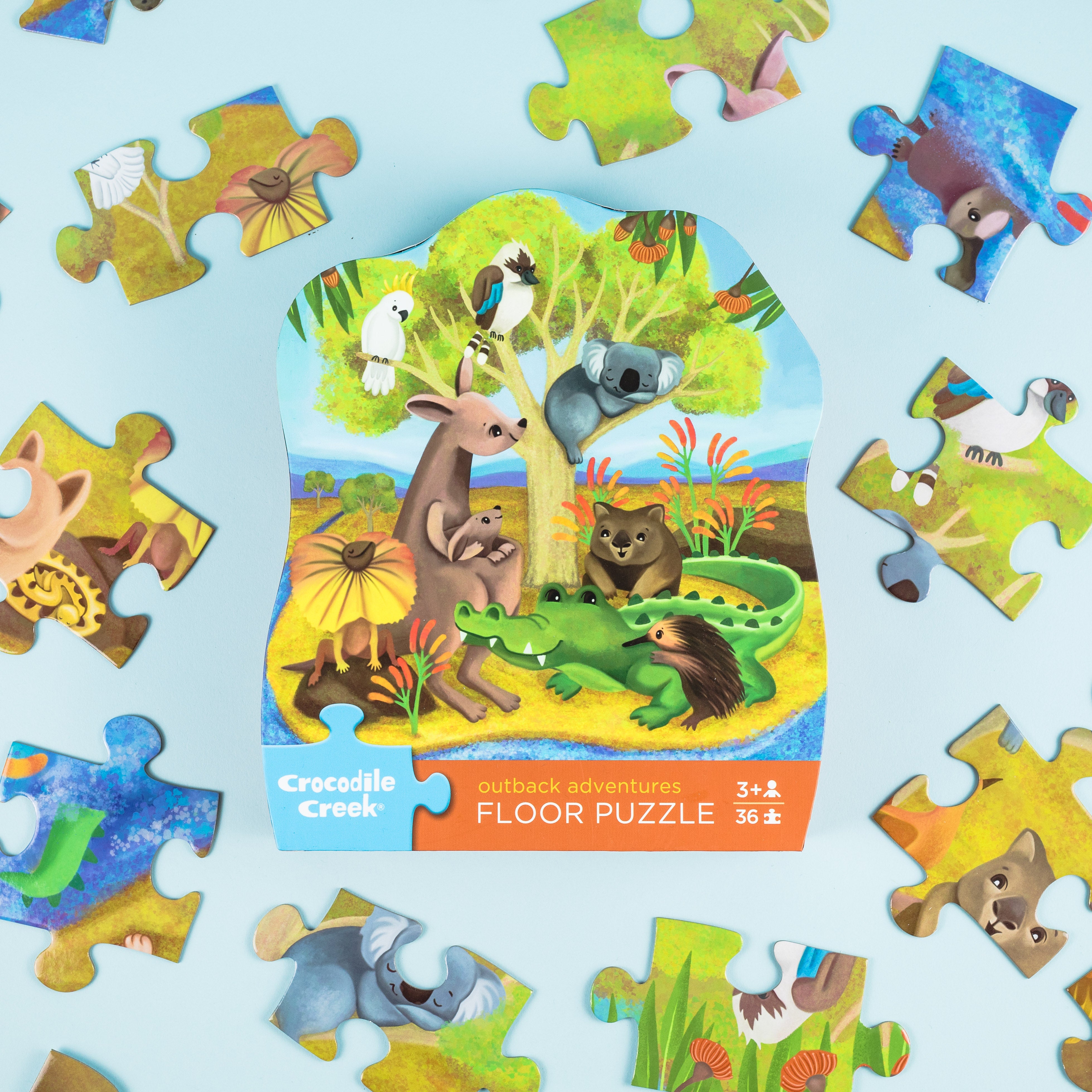 Crocodile Creek Classic Floor Puzzle - Outback Adventures