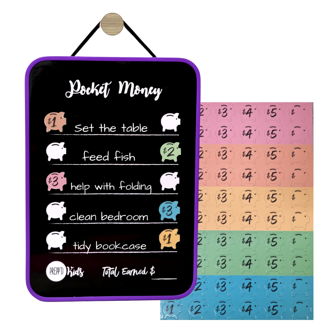 Prepp'd Kids Pocket Money Chart (a4 Hanging)