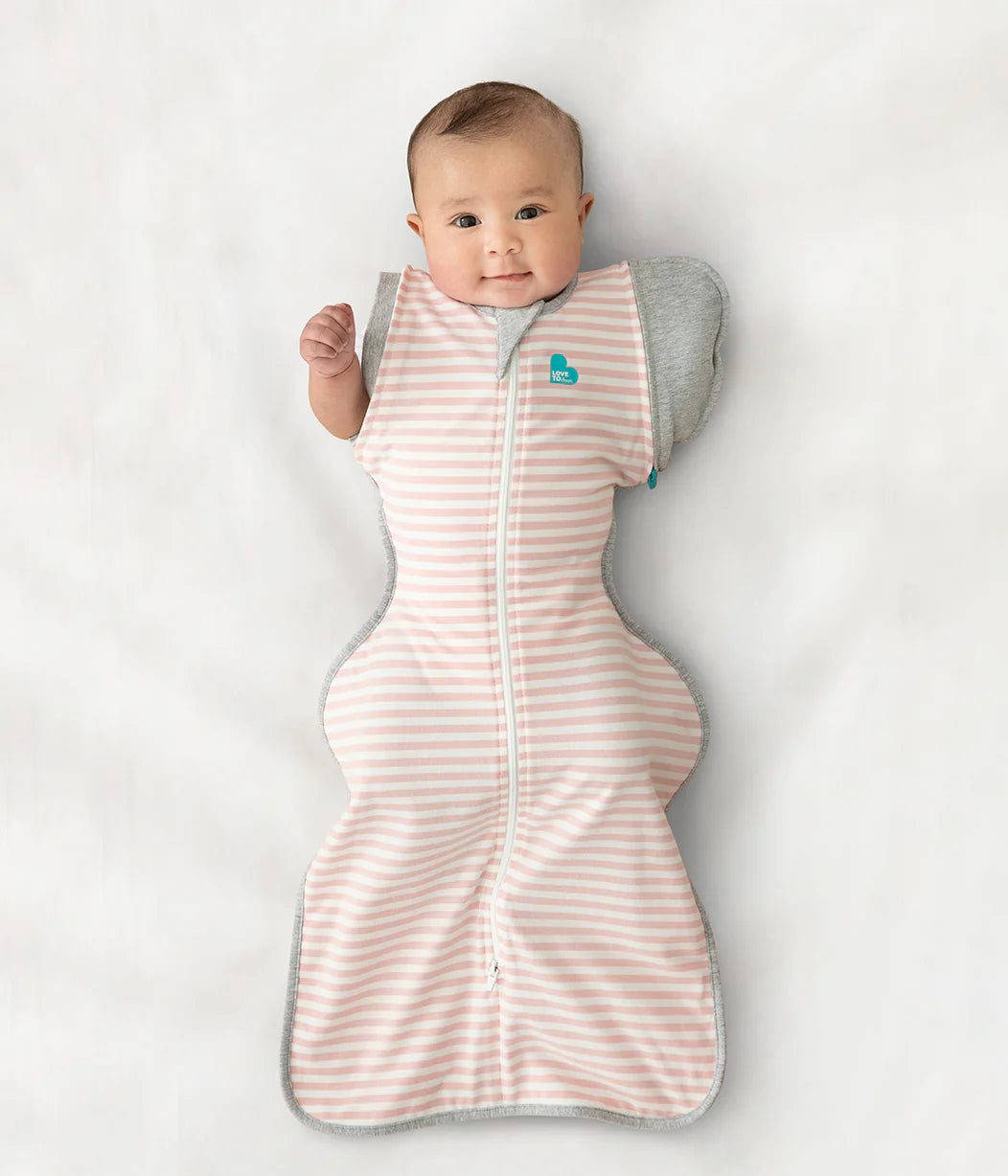 Love To Dream Swaddle Up Transition Bag 1.0 Tog - Stripe Dusty Pink
