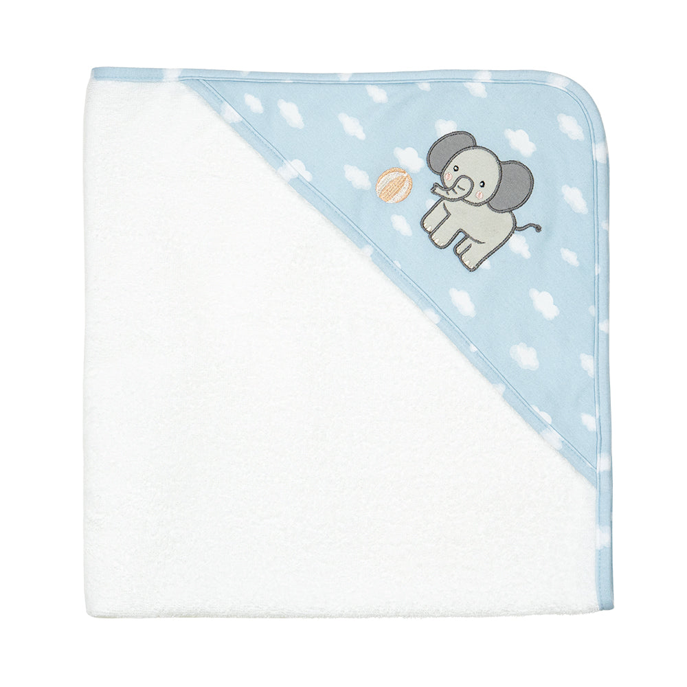 Living Textiles Hooded Towel - Elephant Playtime