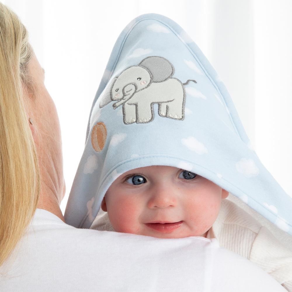 Living Textiles Hooded Towel - Elephant Playtime