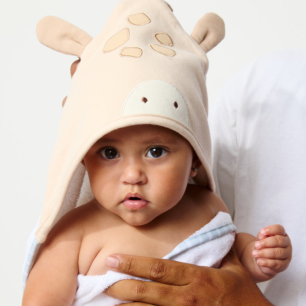 Living Textiles Organic Hooded Towel Roam and Roar