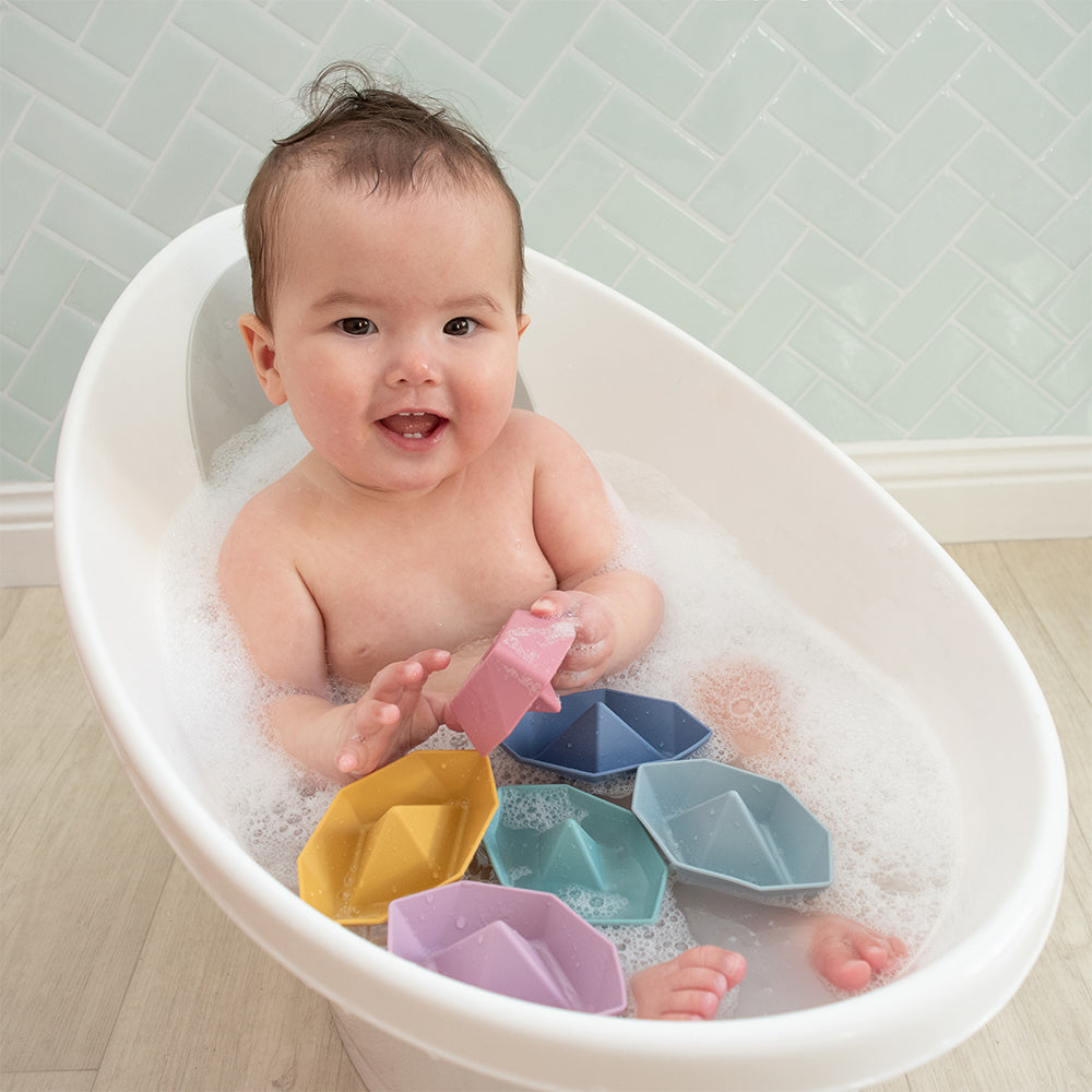 Playground 6pk Origami Silicone Bath Boats