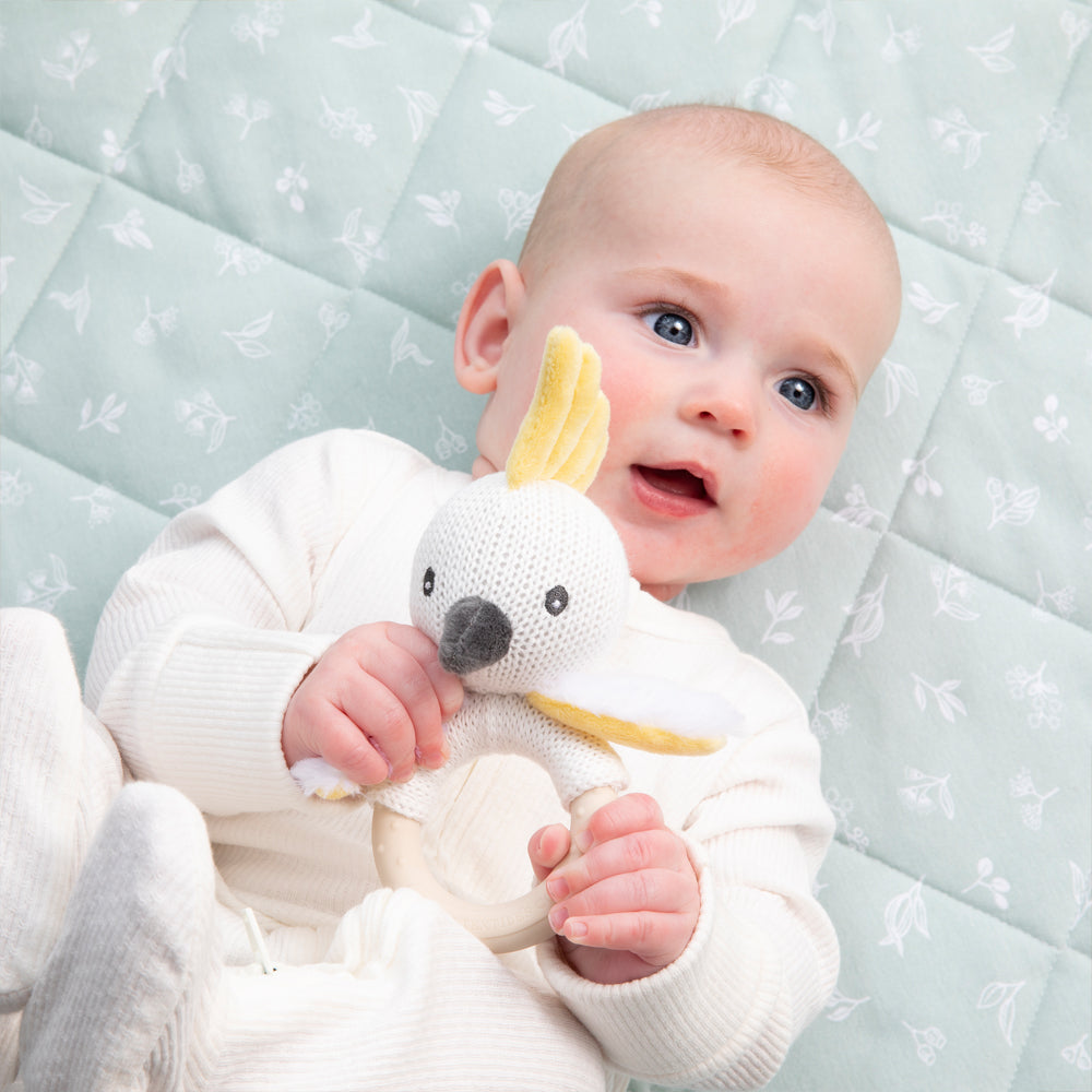 The Living Textiles Australiana Ring Rattle