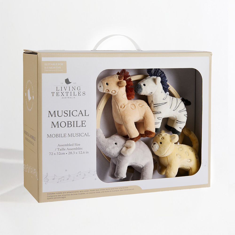 Living Textiles Musical Mobile Set Roam and Roar