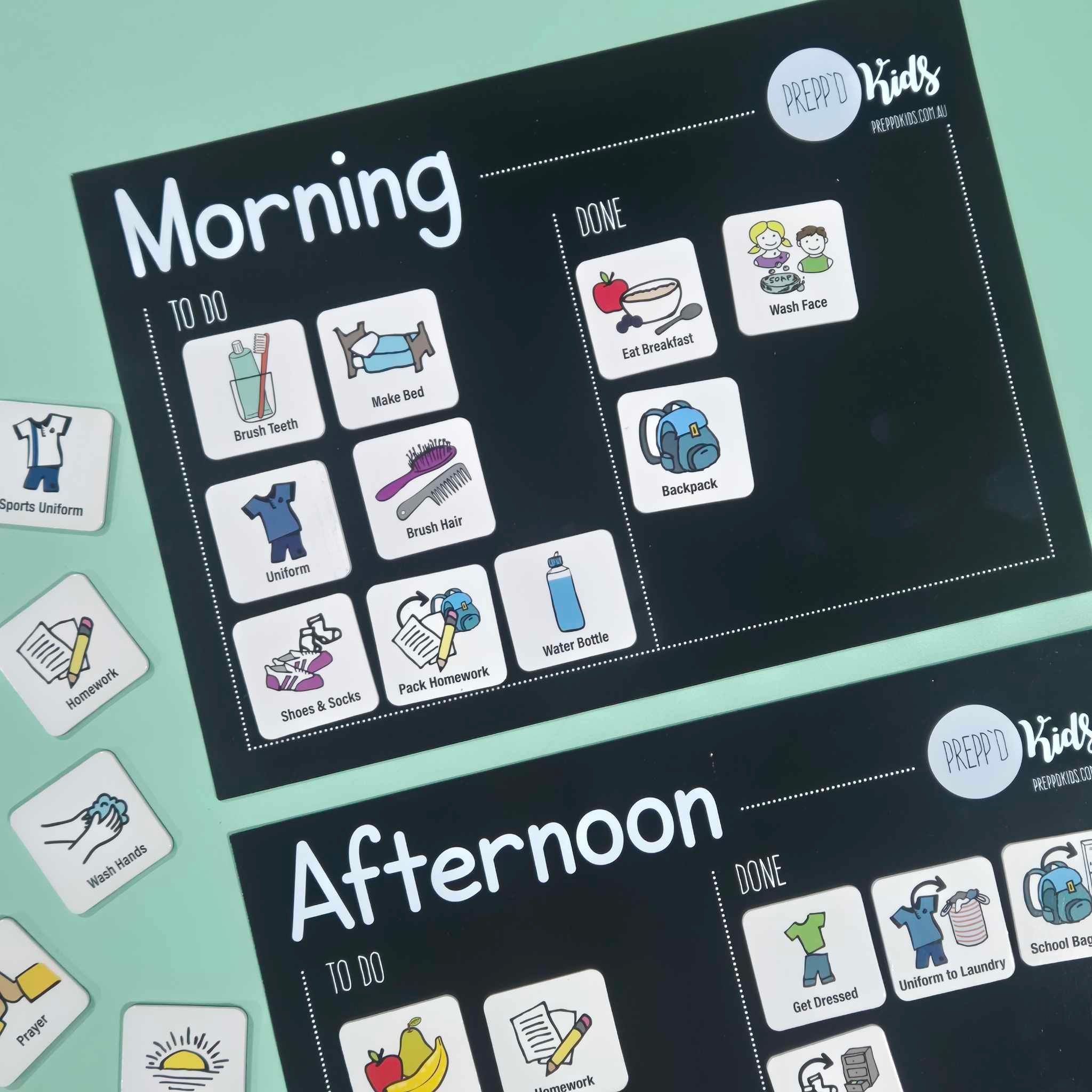 Prepp'd Kids Before & After School Routine (a4)