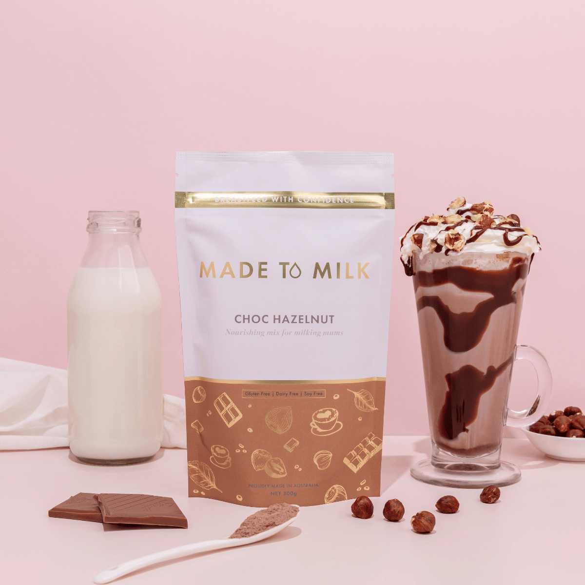 Made to Milk Choc Hazelnut Lactation Drink Mix