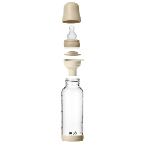 Bibs Glass Bottle Complete Set 240ml Latex Glow Vanilla