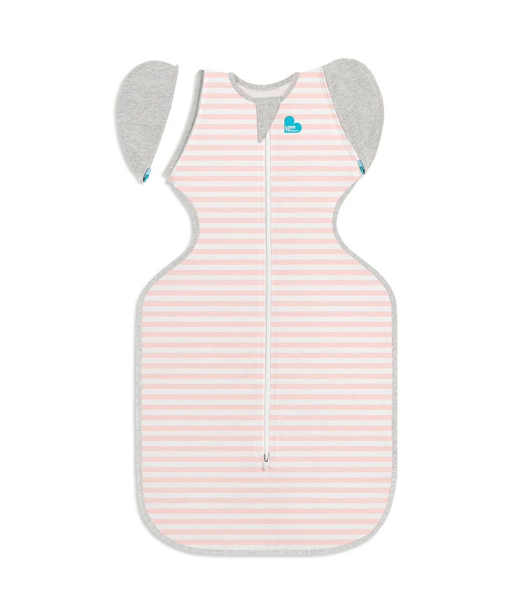 Love To Dream Swaddle Up Transition Bag 1.0 Tog - Stripe Dusty Pink