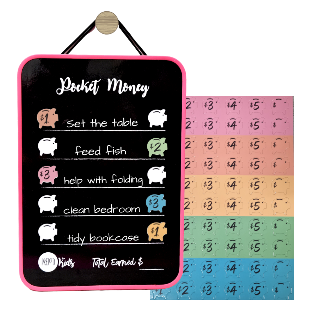 Prepp'd Kids Pocket Money Chart (a4 Hanging)