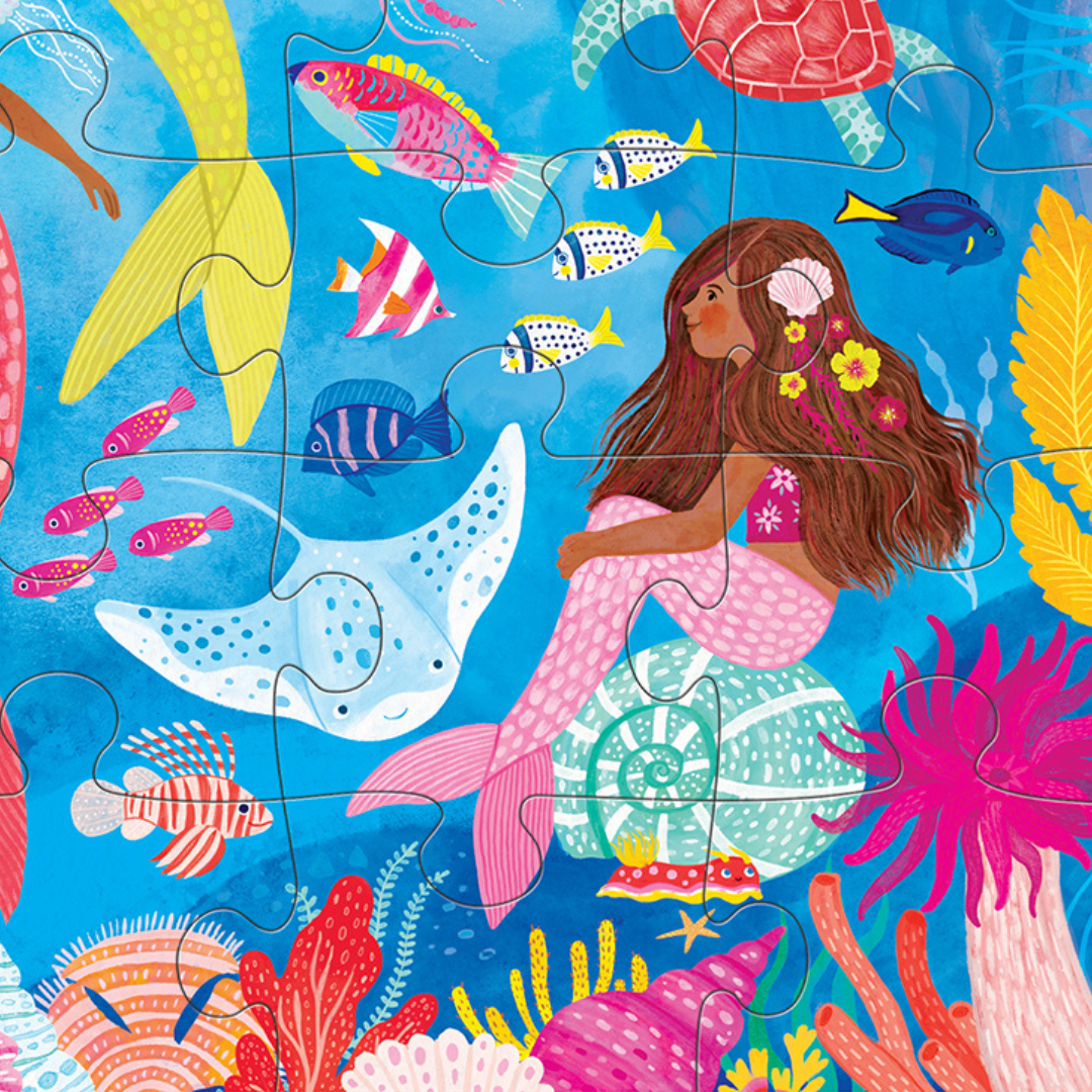 Crocodile Creek Classic Floor Puzzle - Mermaid Dreams