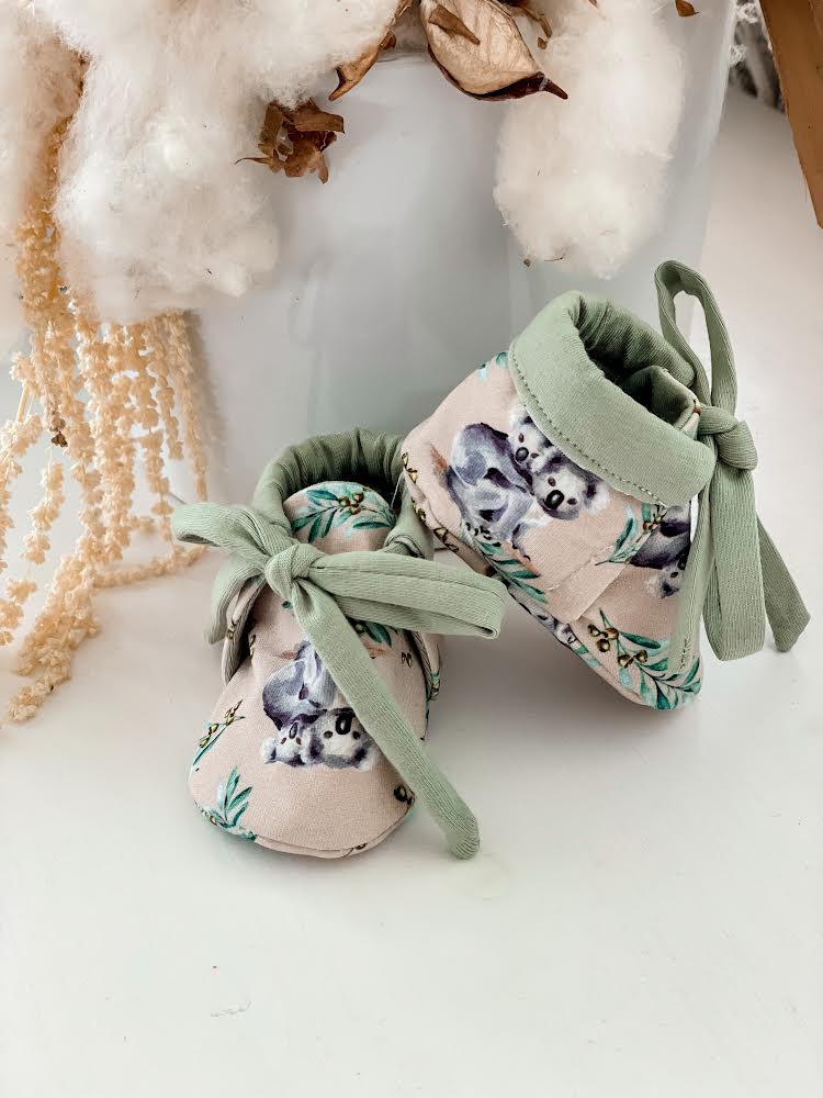 Snuggly Jacks Booties - Koala Jersey