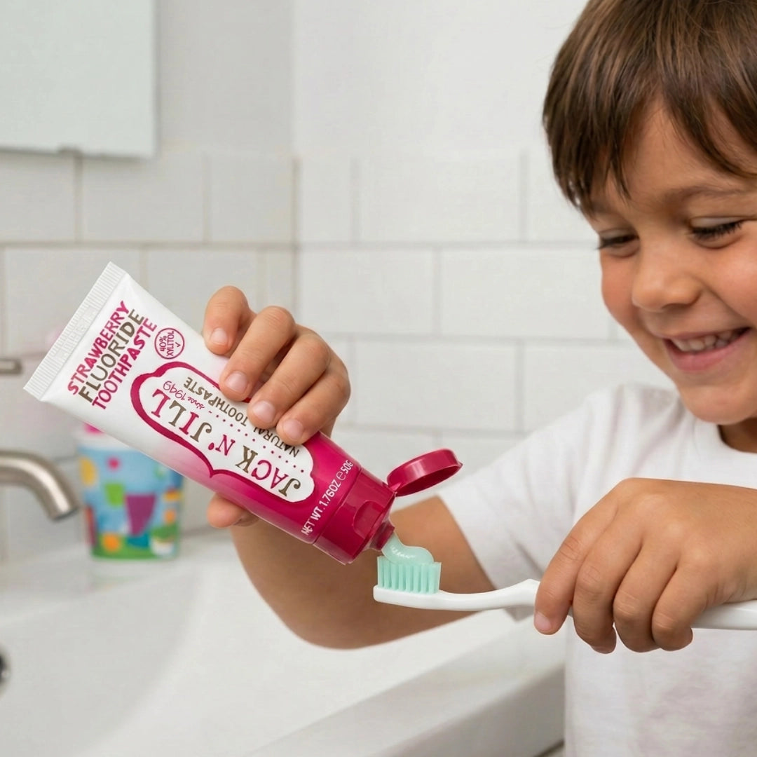 Jack N Jill Strawberry Fluoride Toothpaste 50g