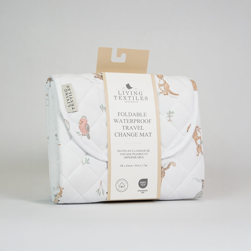 Living Textiles Waterproof Travel Change Mat - Australiana