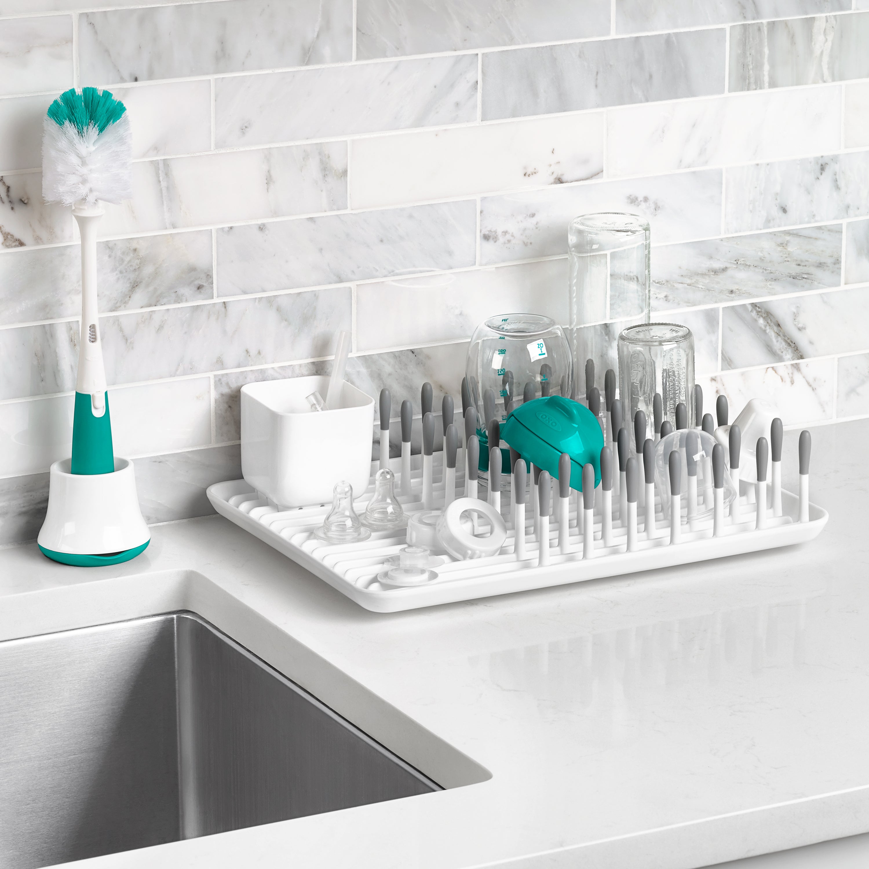 Oxo Tot Bottle Drying Rack - Grey