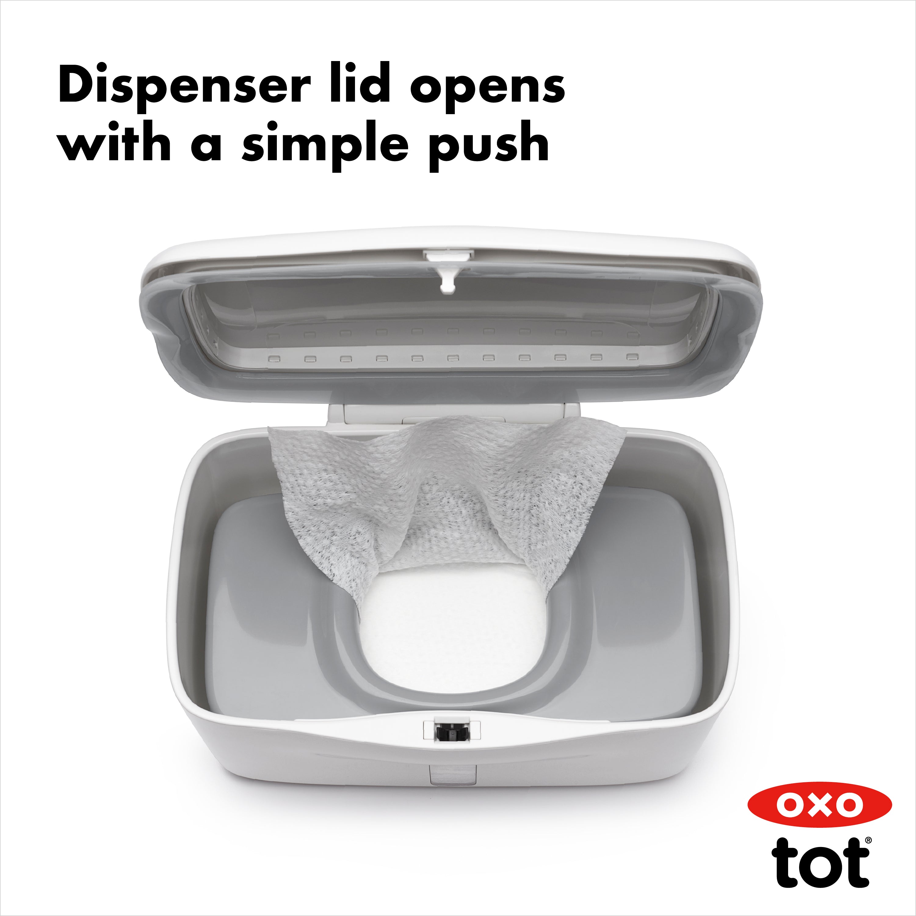 Oxo Tot Perfect Pull Wipes Dispenser - Grey