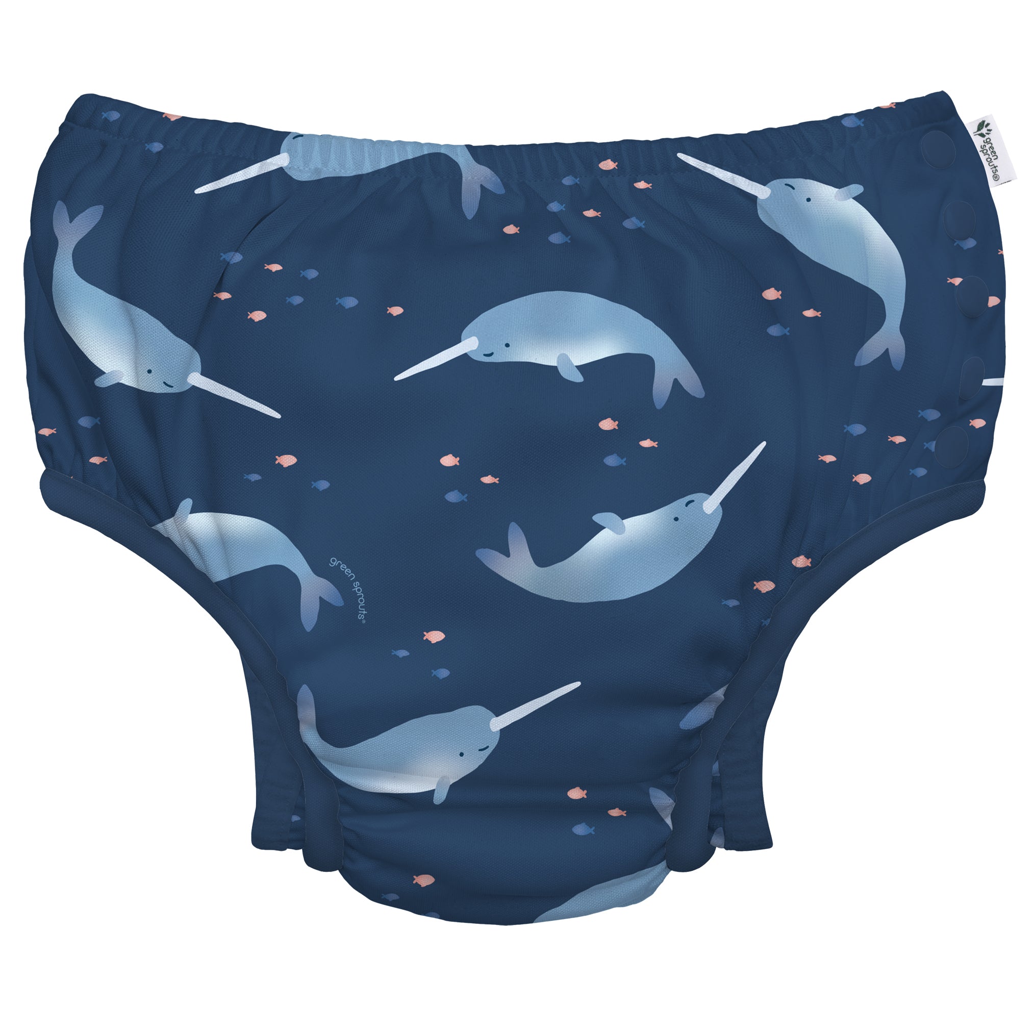 Green Sprouts Swim Nappy - Narwhal
