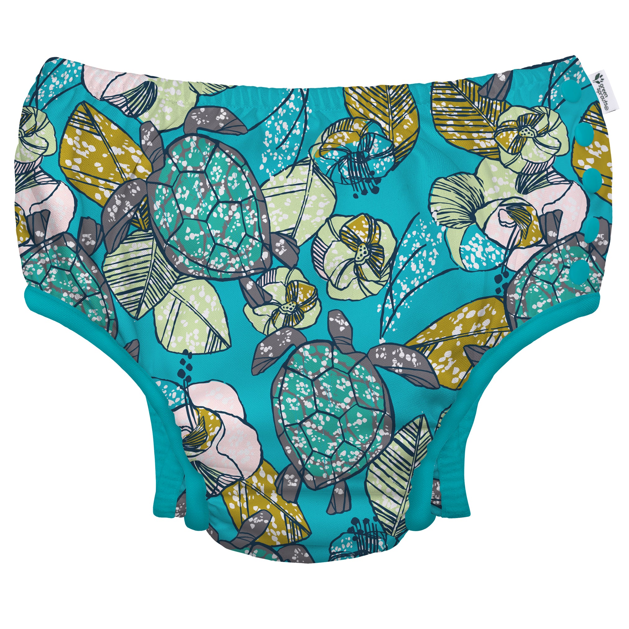 Green Sprouts Swim Nappy - Turtle Floral