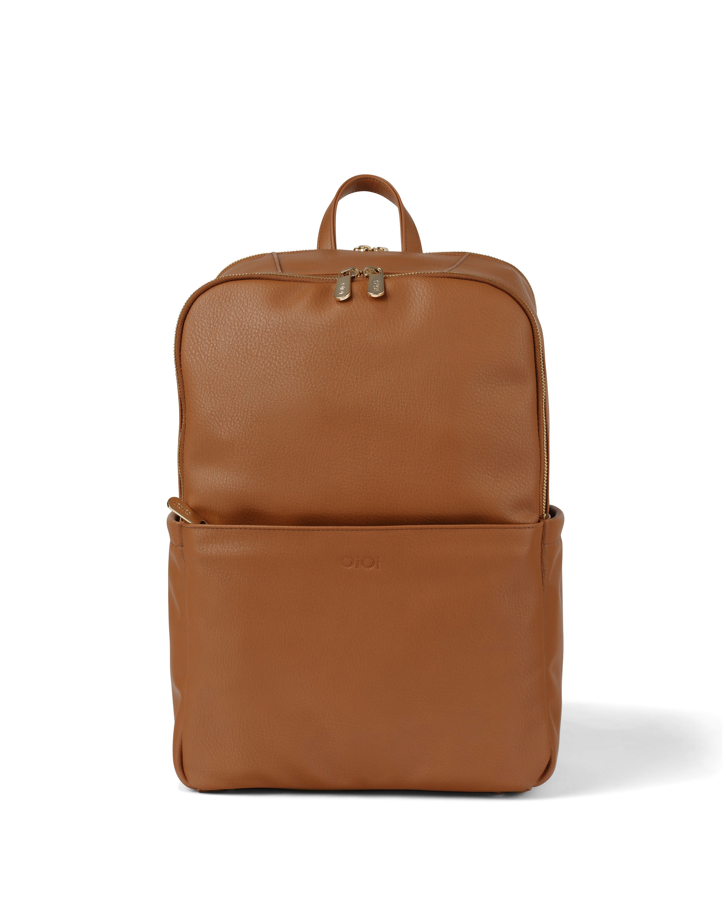 Oioi Multitasker Nappy Backpack Chestnut Vegan Leather