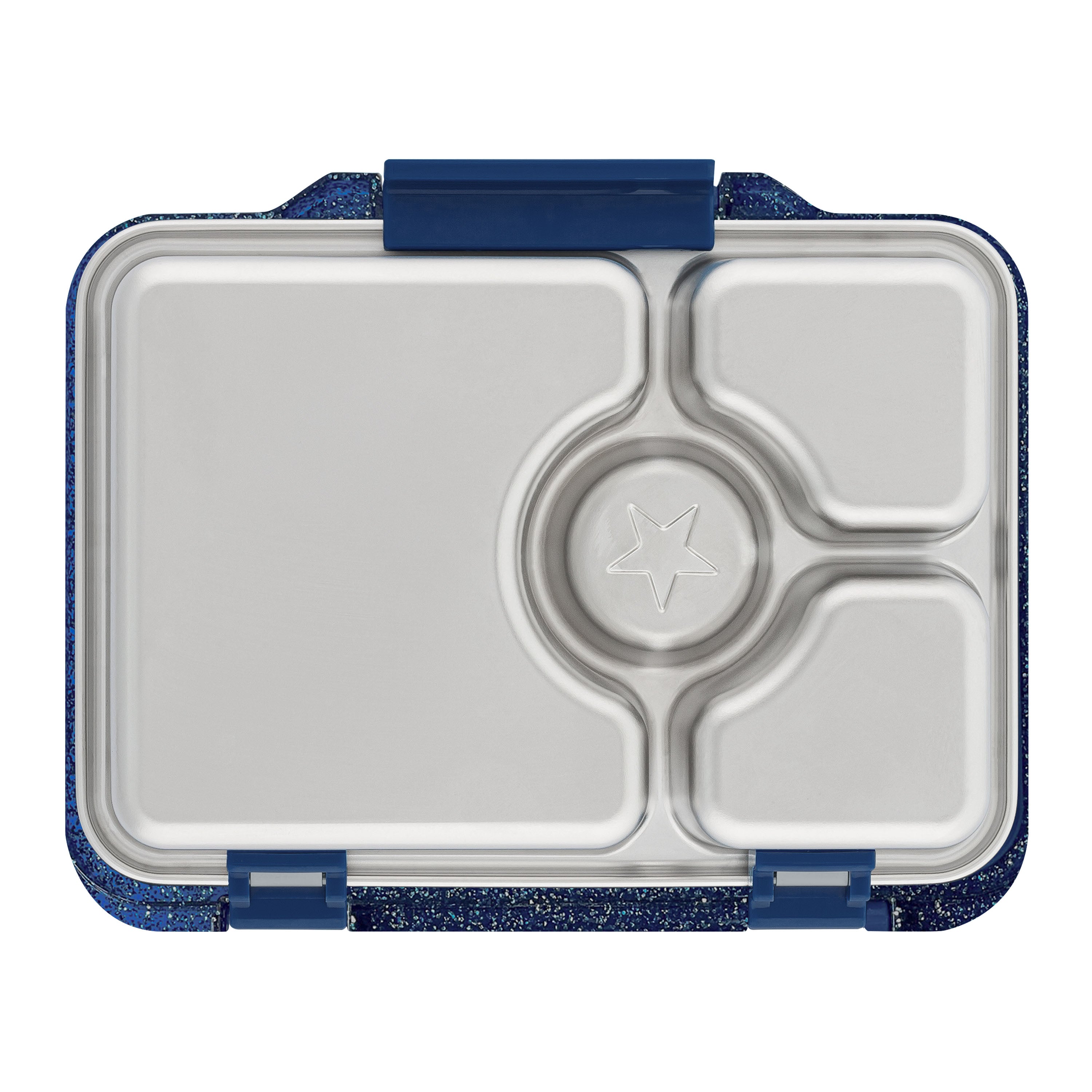 Yumbox Pret Stainless Steel Bento Box 4 Compartments Twilight Glitter Blue