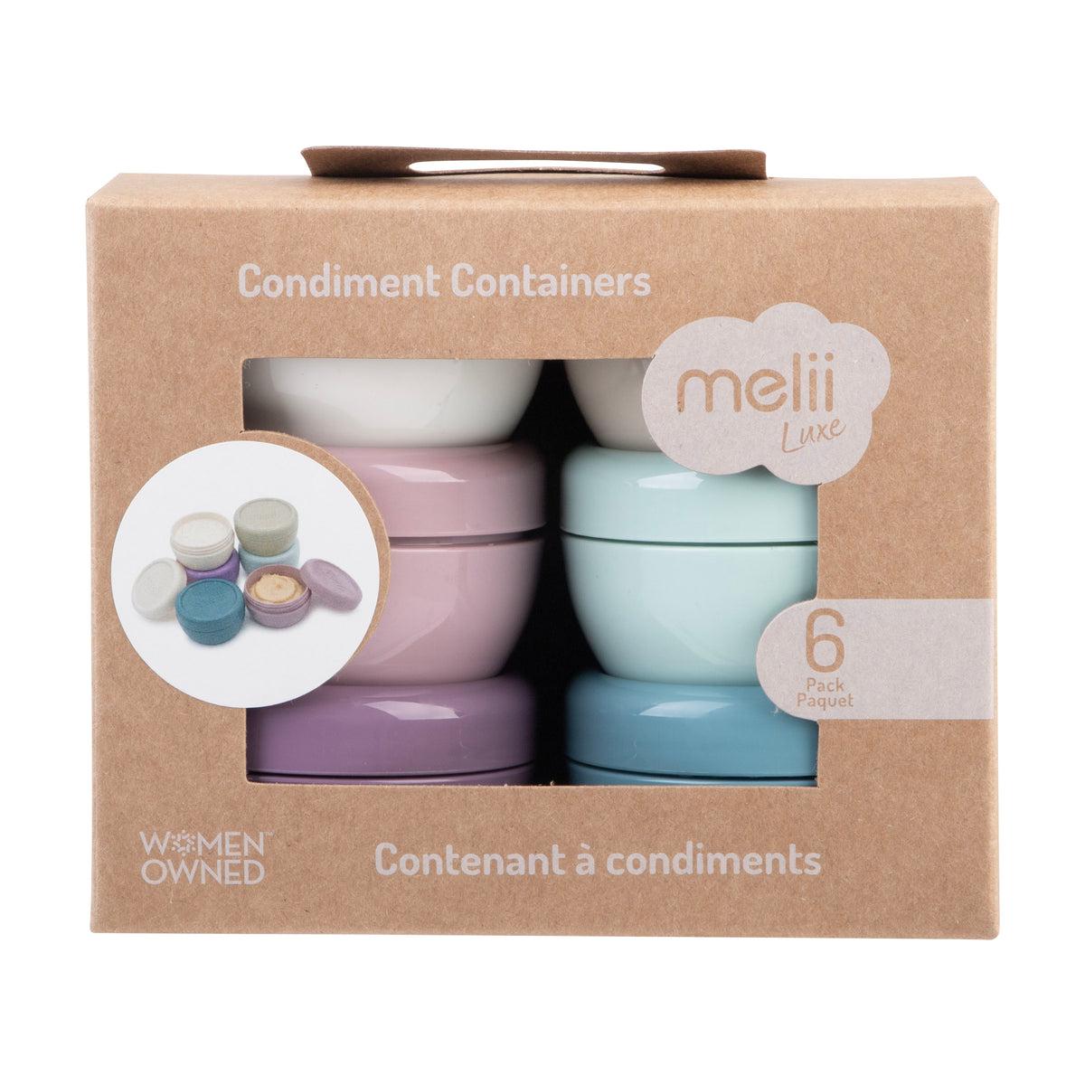 Melii Luxe Condiment Container Set Of 6