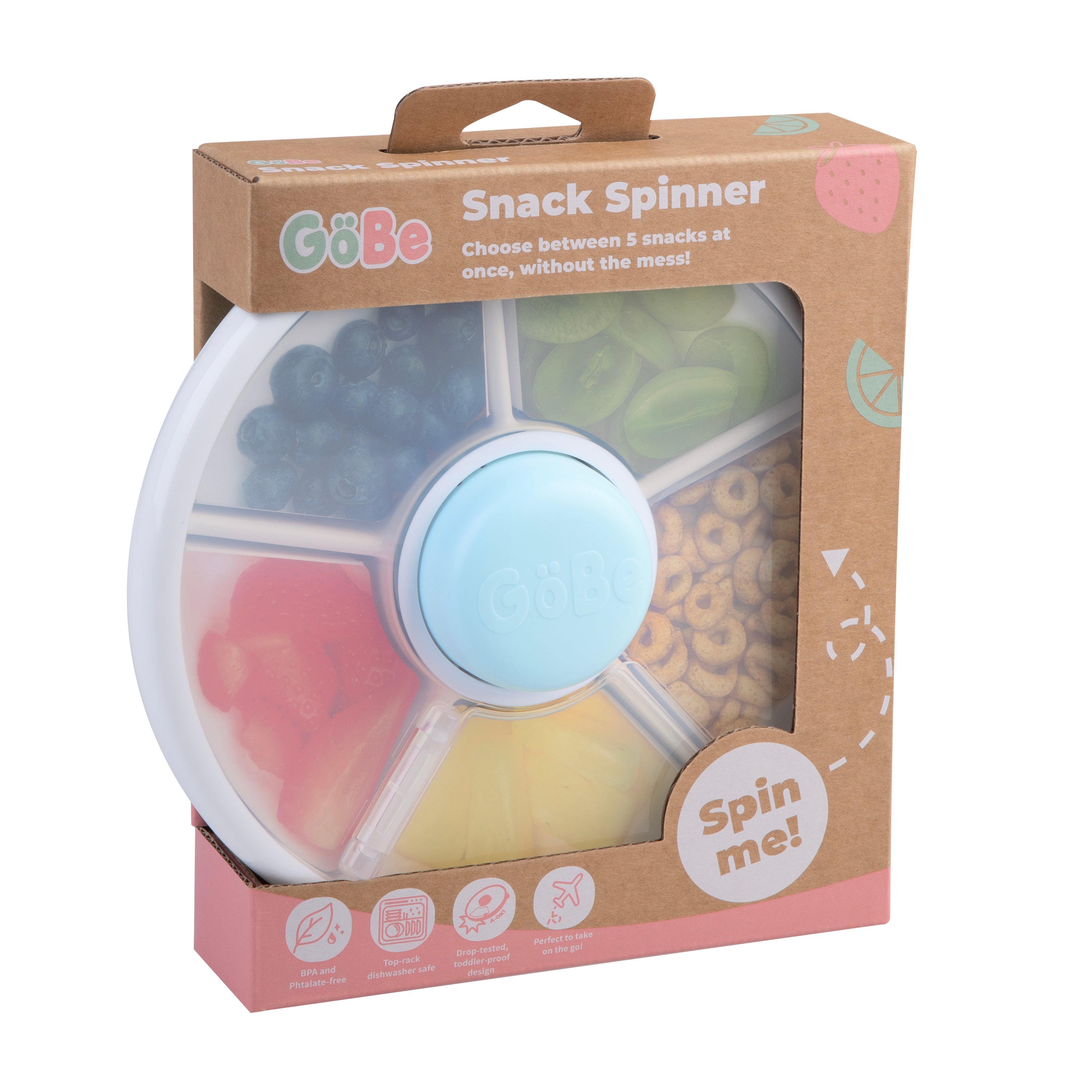 Gobe Small Snack Spinner - Blue