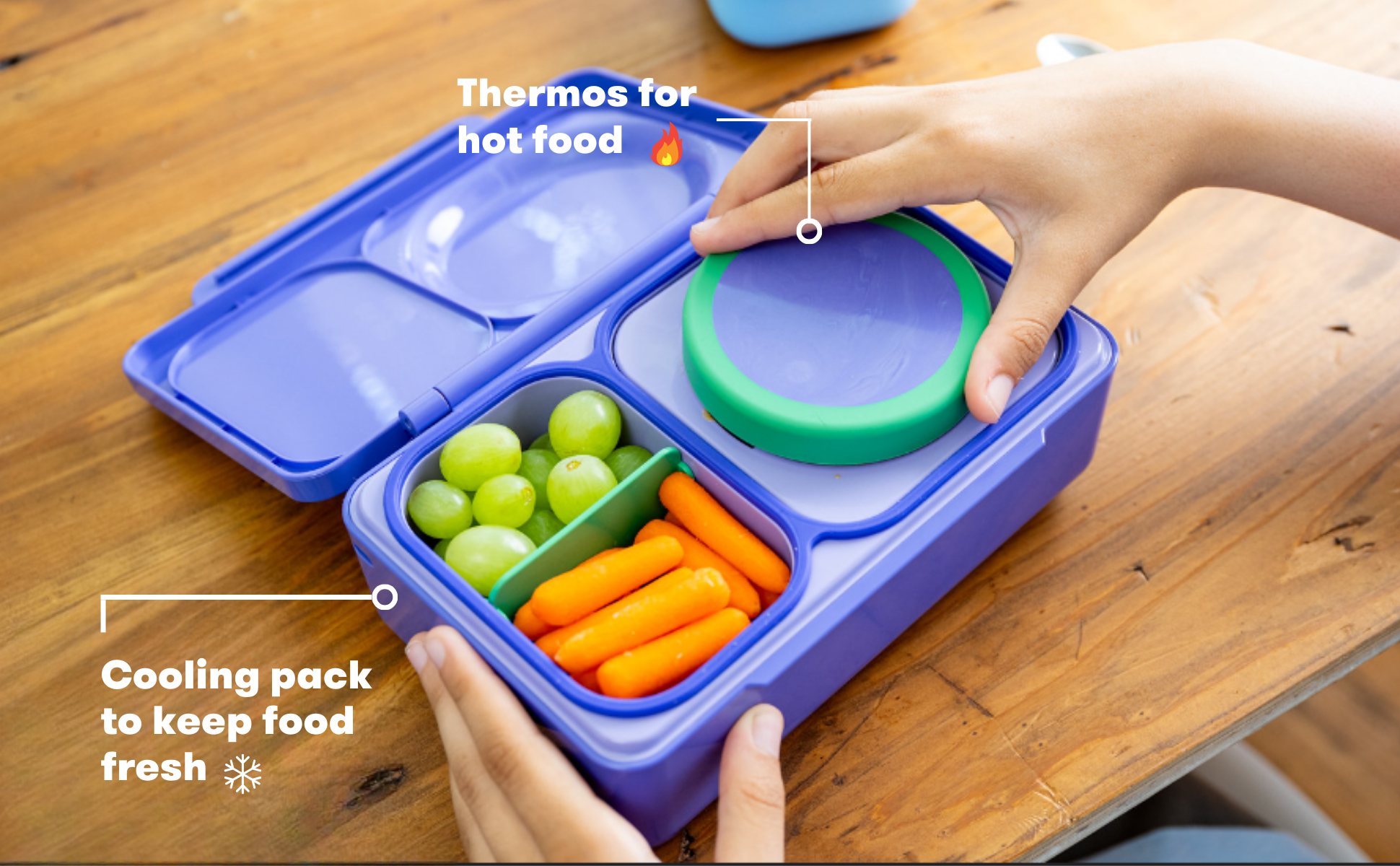 Omiebox Up Hot & Cold Bento Box