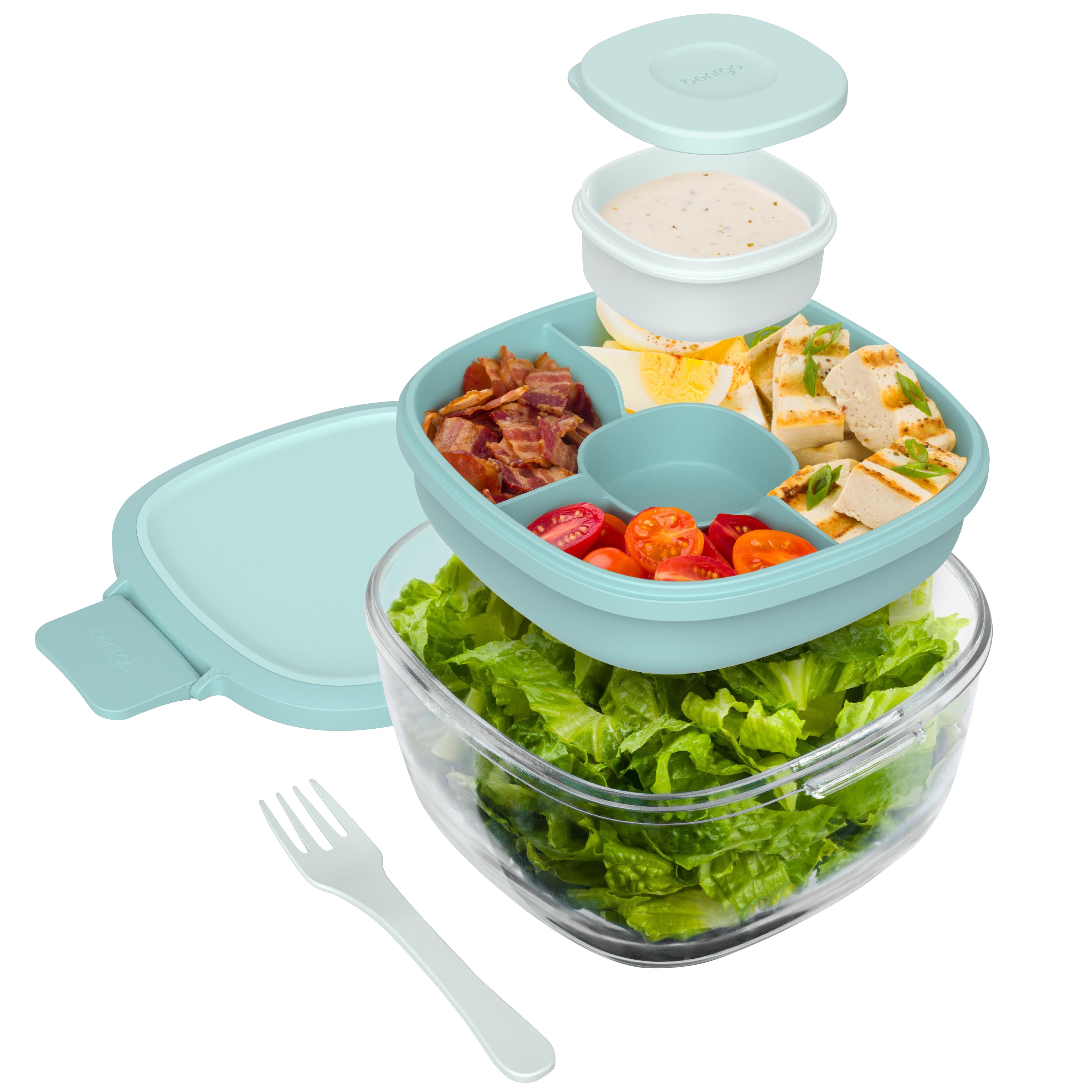 Bentgo All In One Glass Salad Container