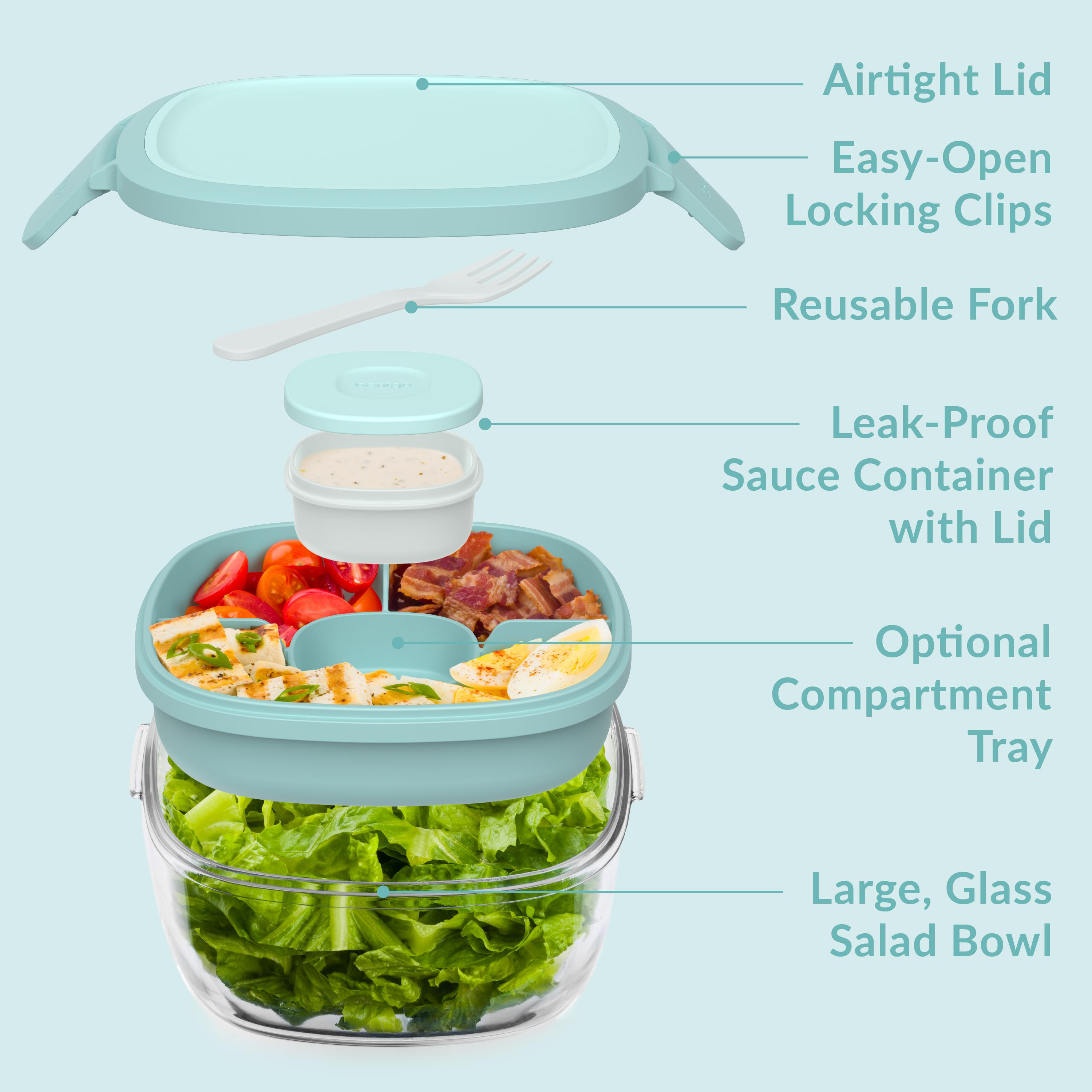 Bentgo All In One Glass Salad Container