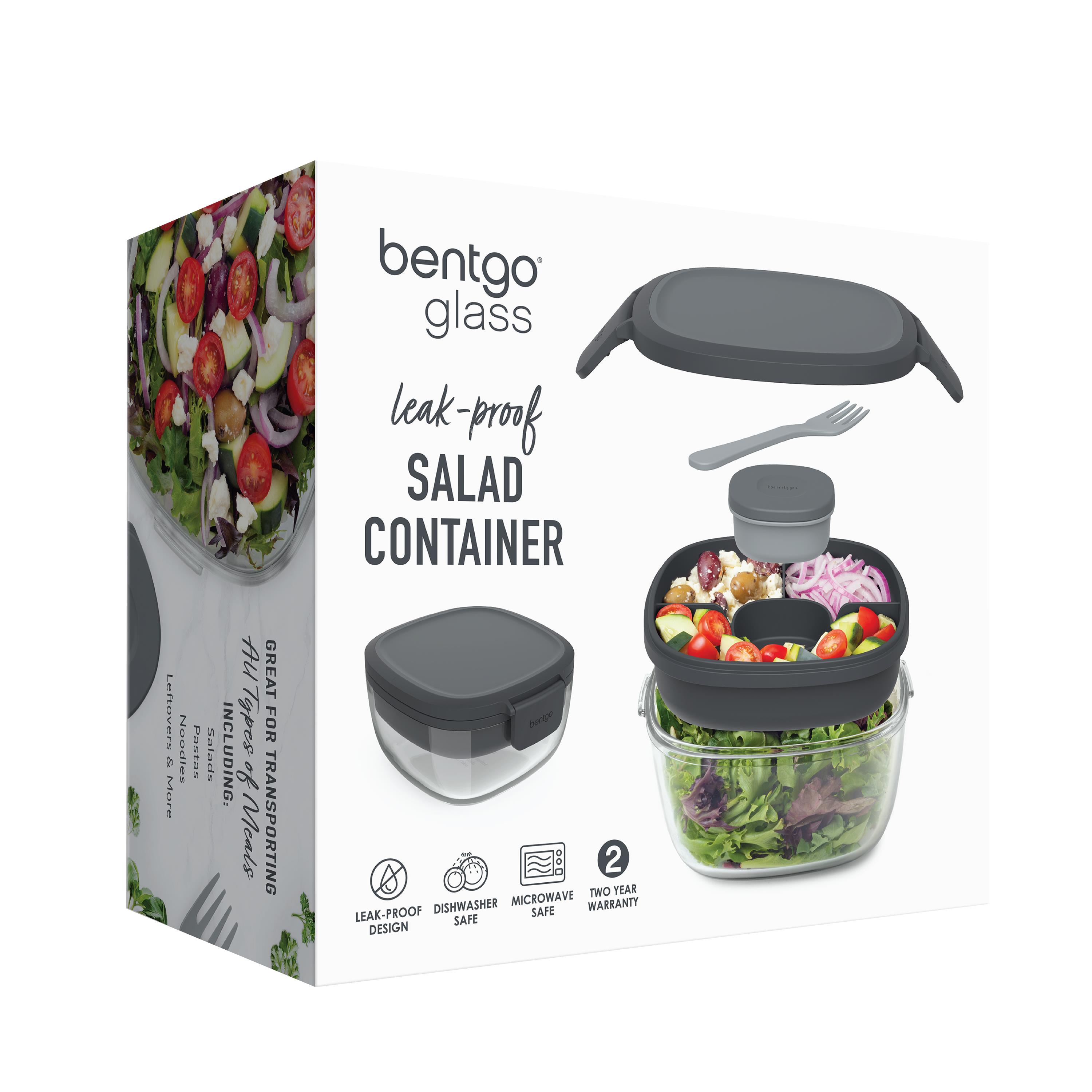 Bentgo All In One Glass Salad Container