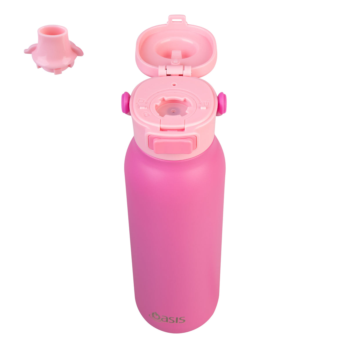 Oasis Stainless Steel Insulated Verso Dual Spout Drink Bottle Berry Blast